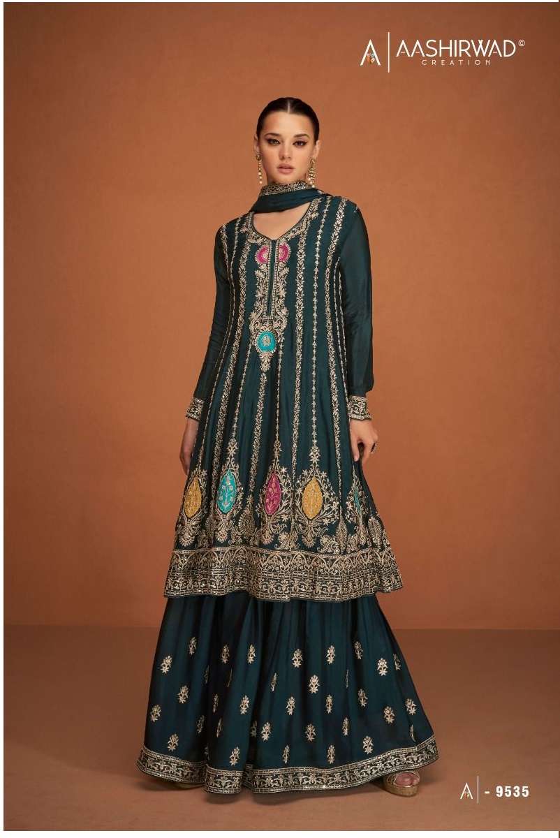 Aashirwad Presents Soha Plazzo Style Fully Stitched Salwar Kameez Collection at wholesaler