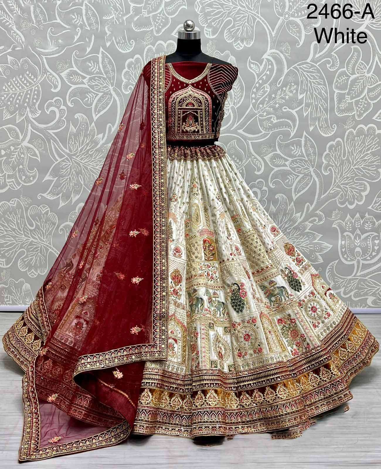 red Wedding Wear Ladies Designer Lehenga Dress at Rs 1549 in Surat | ID:  2850232103230