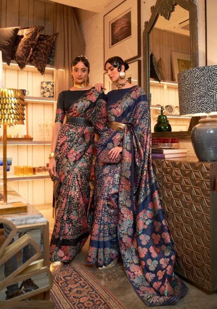 Rajtex Kaazi Silk Kashmiri Modal Handloom Weaving Sarees Wholesale Collection