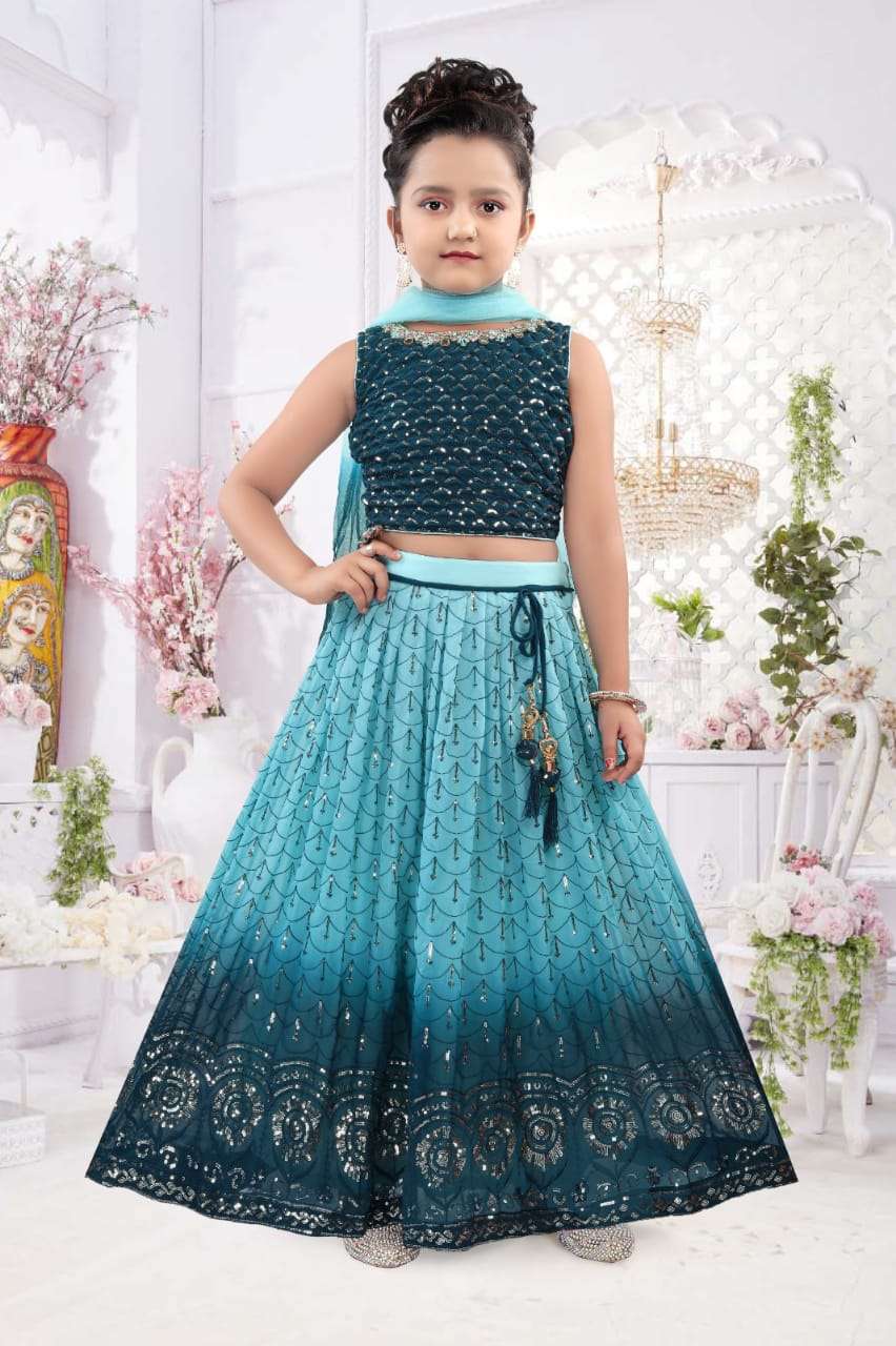 Buy Noyyal Kids Cottonsilk Ethnic Wear Lehenga Choli, 5 Years-6 Years  Online at Best Prices in India - JioMart.