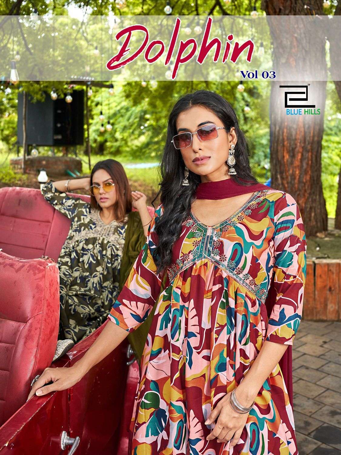 Blue Hills Dolphin vol 3 Alia Cut Style Rayon  Kurtis Pant Dupatta Wholesaler