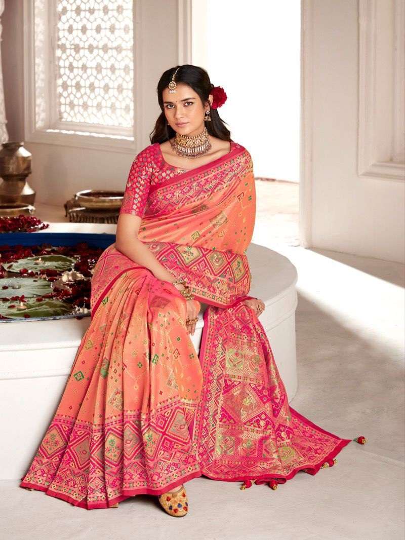 Krishna Gokul Rutba vol 9 Designer Wear Silk Sarees Wholesale Collection