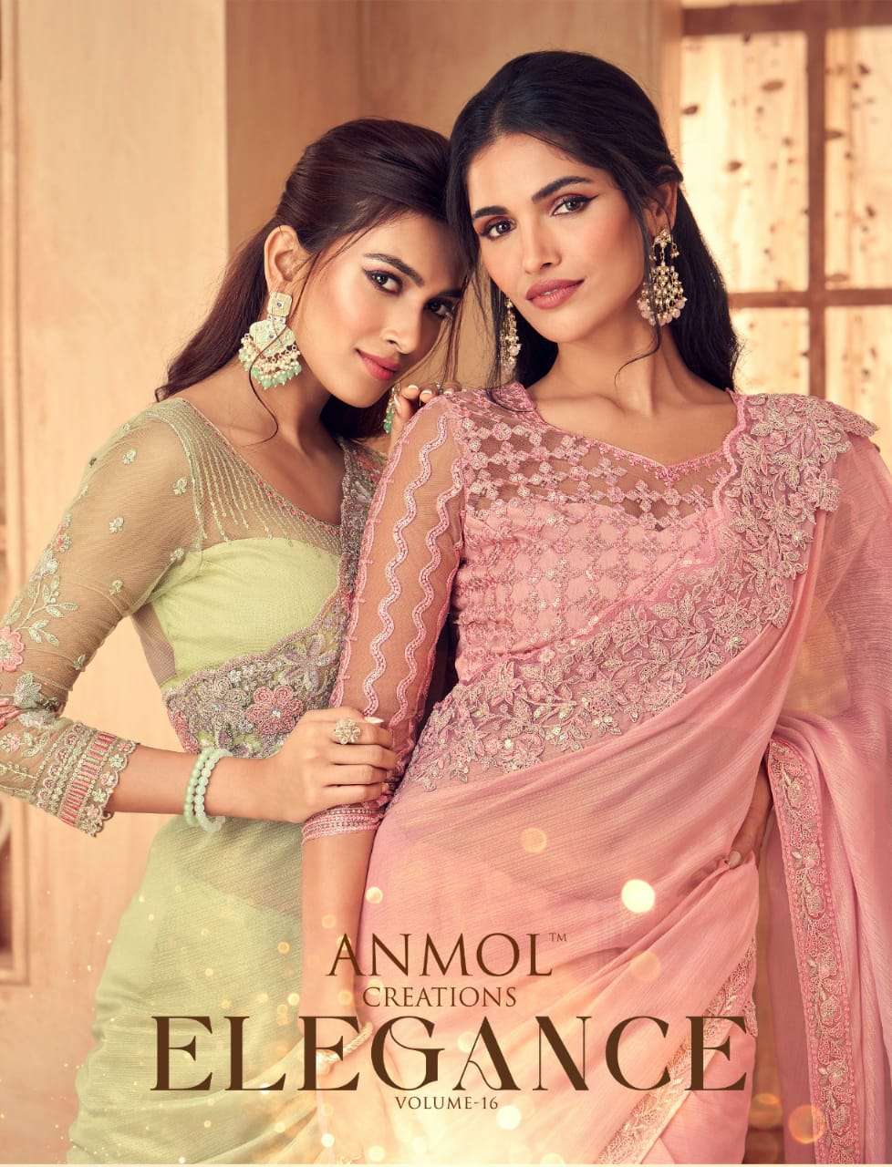Elegance Vol 6 By Anmol Creation Designer Partywear Sarees Wholesale Collection