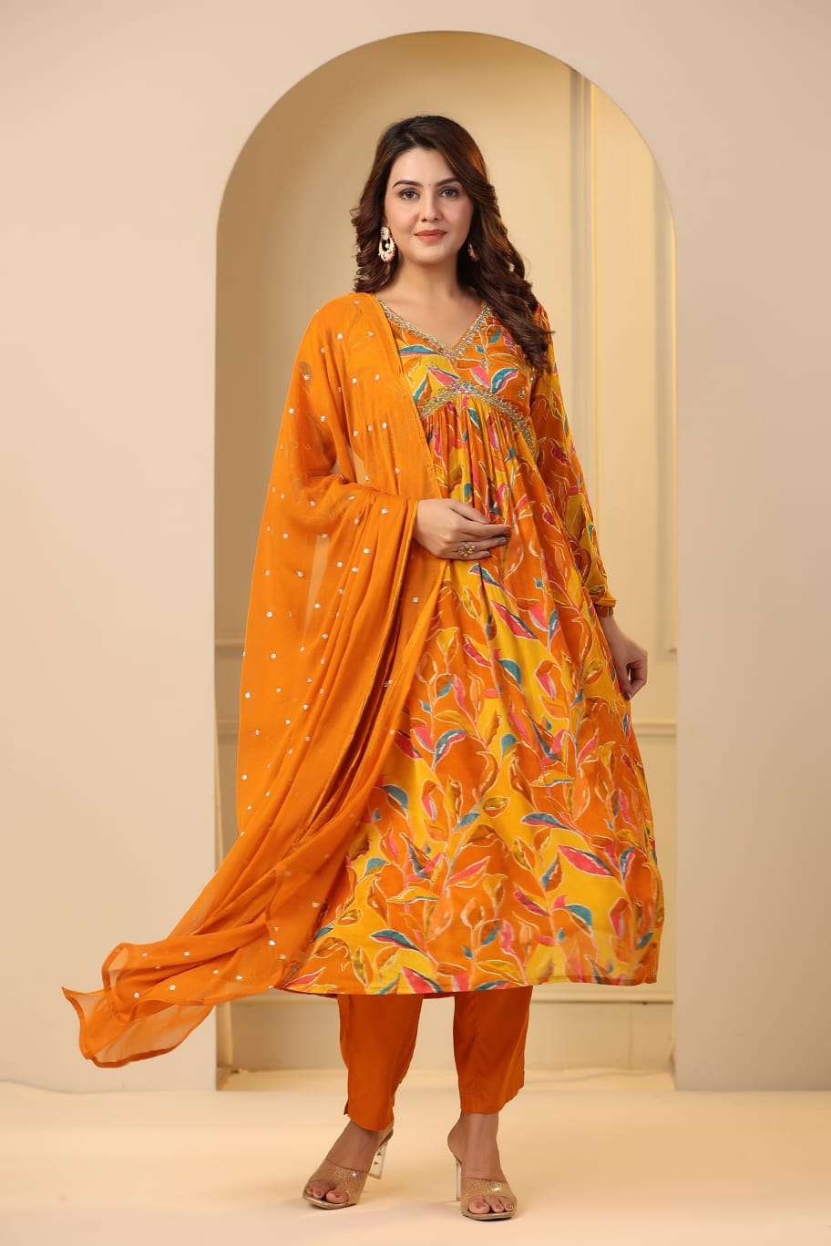 Urban Style Women's Ethnic Wear Printed Flair Kurti (Yellow & Black, XXL) -  USWAK06 Price - Buy Online at Best Price in India