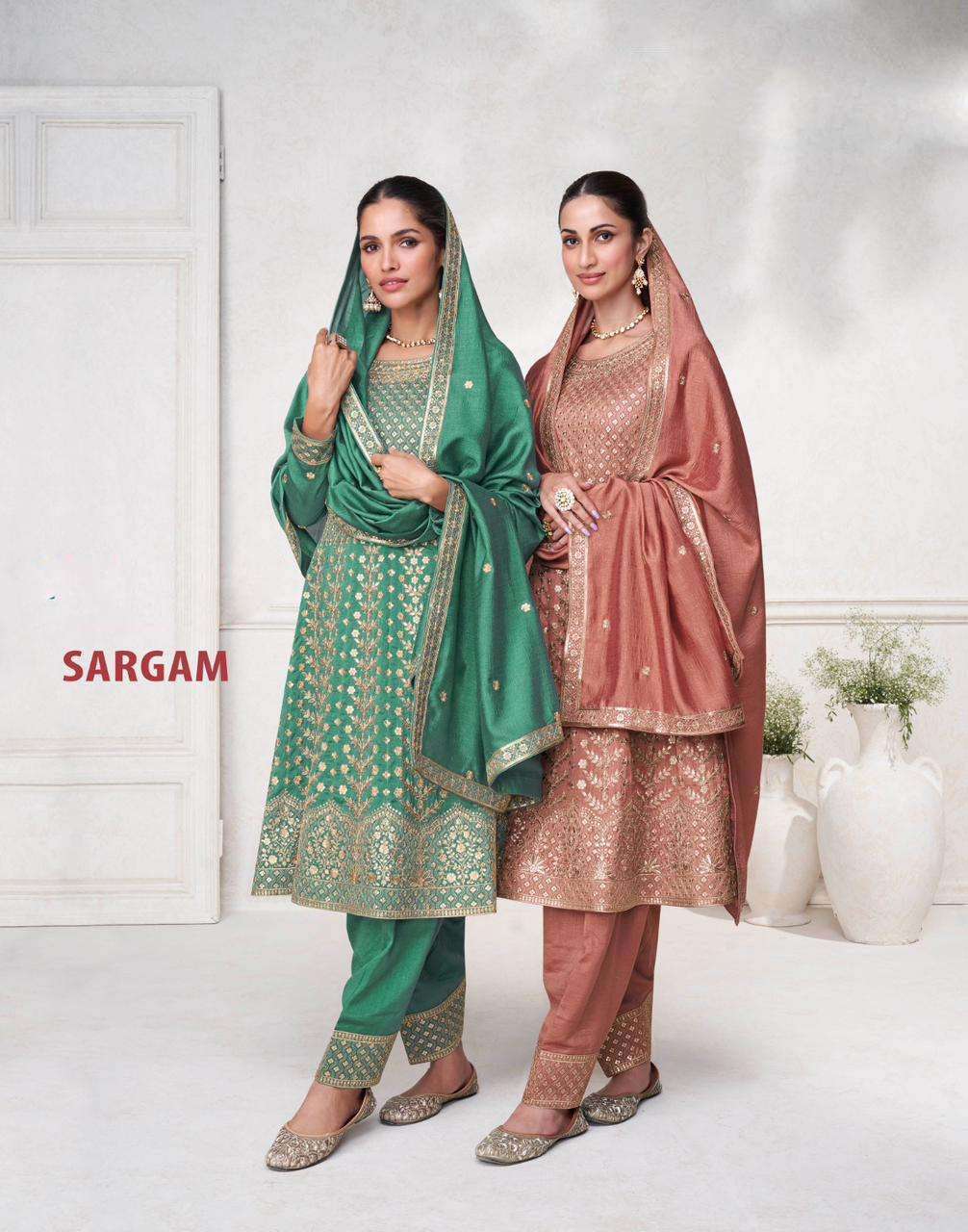 sargam aashirwad anarkali style readymade suit wholesale collection 