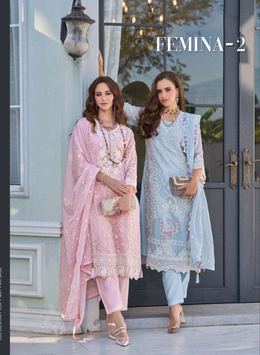 femina vol 2 zaveri fancy readymade pakistani style suit wholesale collection