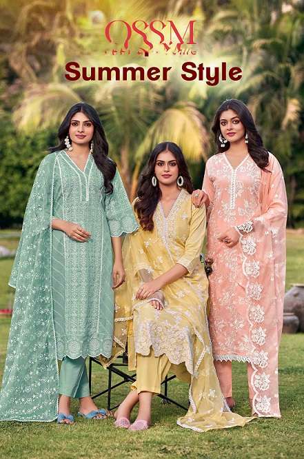 ossm summer style summer collection readymade kurti pant dupatta wholesale collection