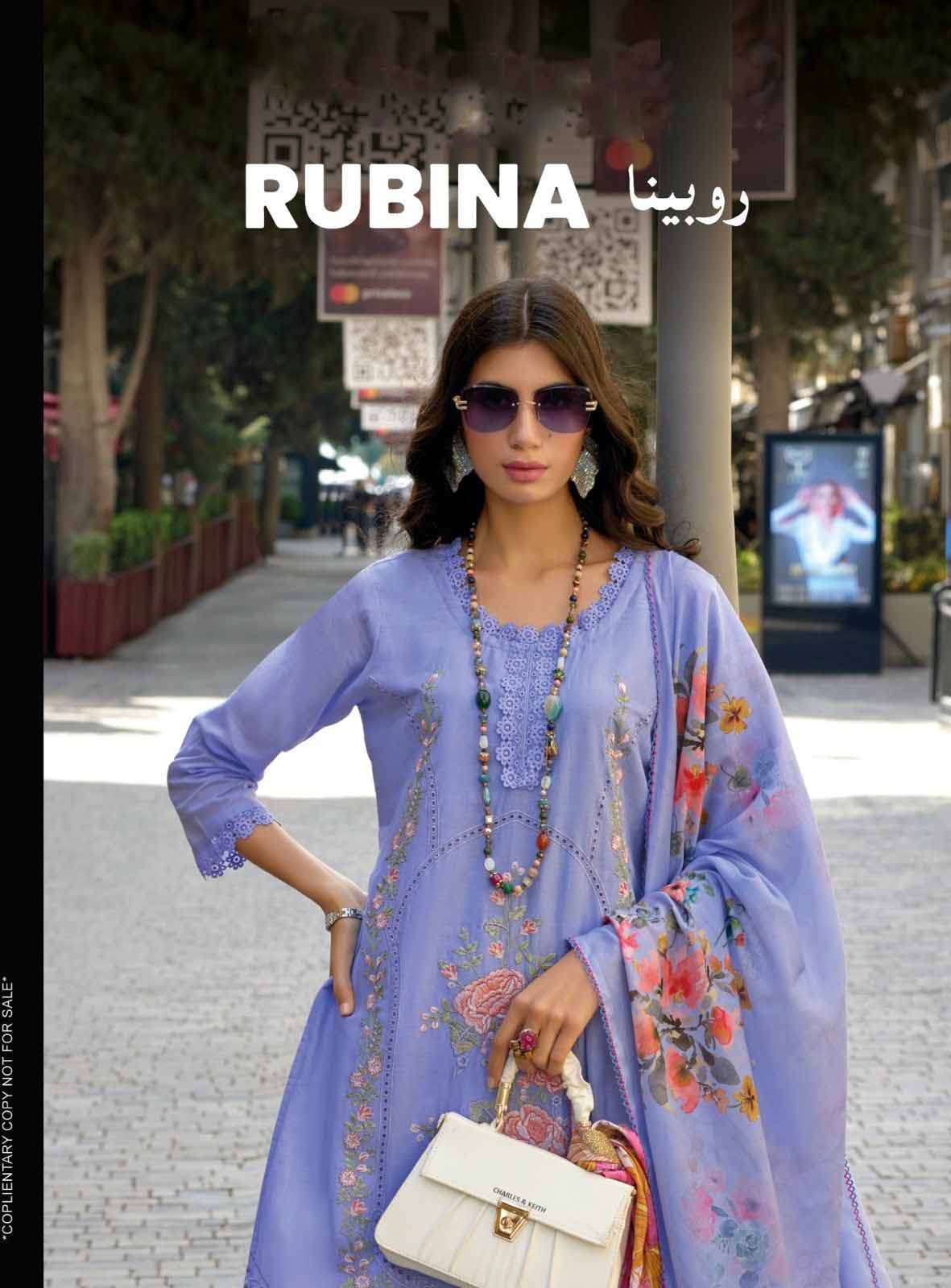 rubina zaveri readymade cotton with embroidery pakistani style suit wholesaler