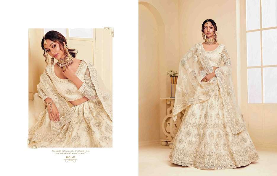 alizeh the white bride hit colour bridal lehenga choli collection