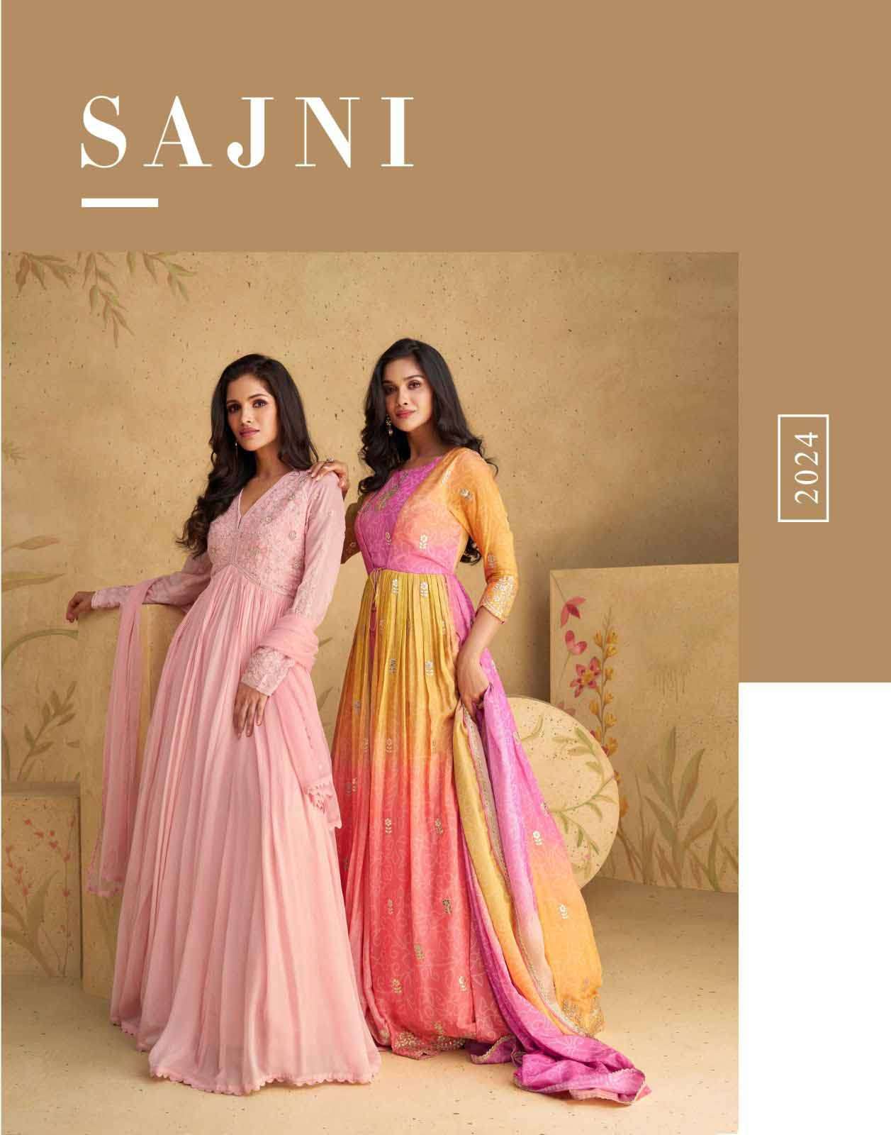 sajni by sayuri wedding collection readymade designer gown with beautiful amazing colours