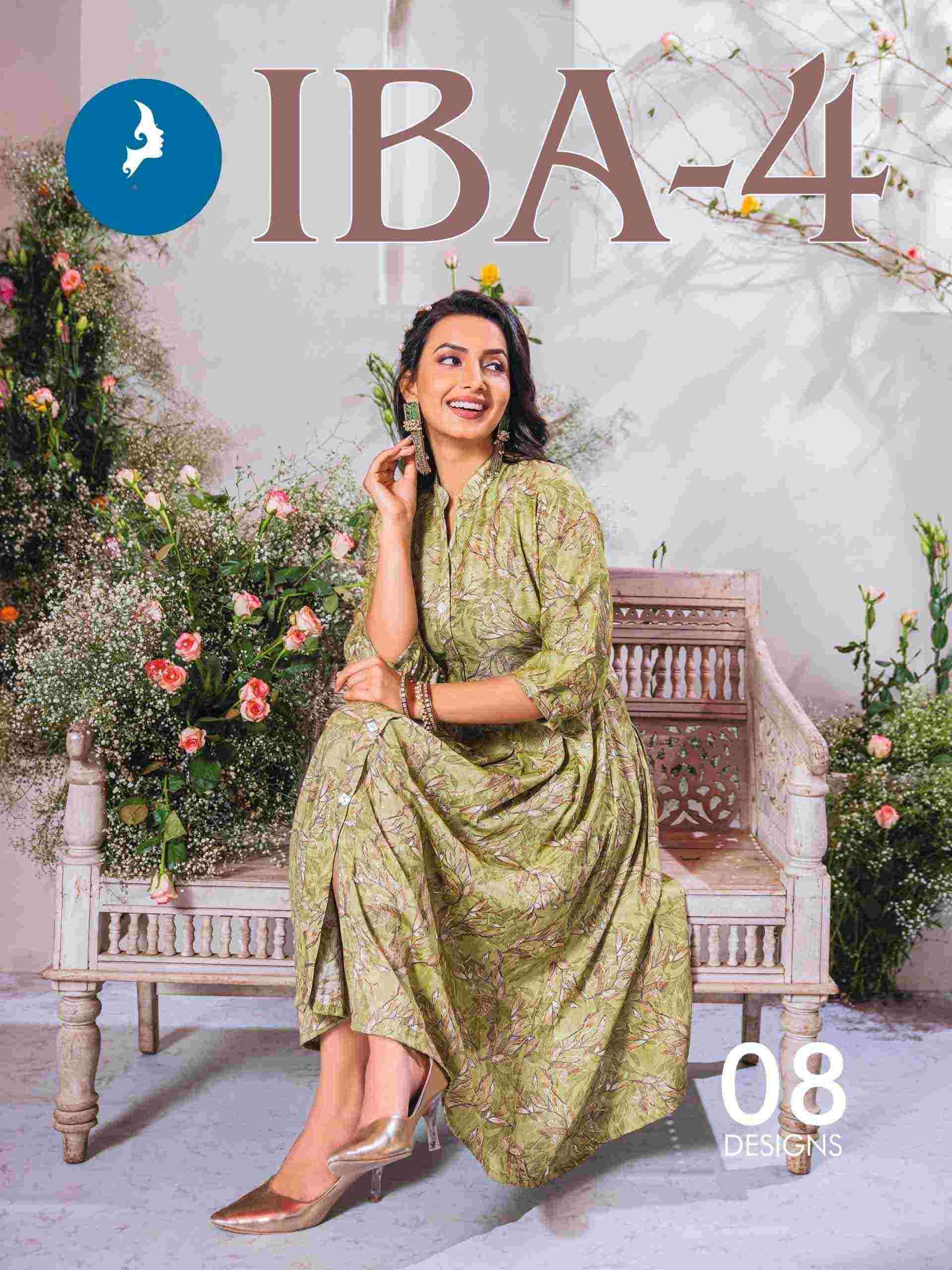 buy online iba 4 kaya kurti with superior quality and capsule print kurti at Krisha Creation