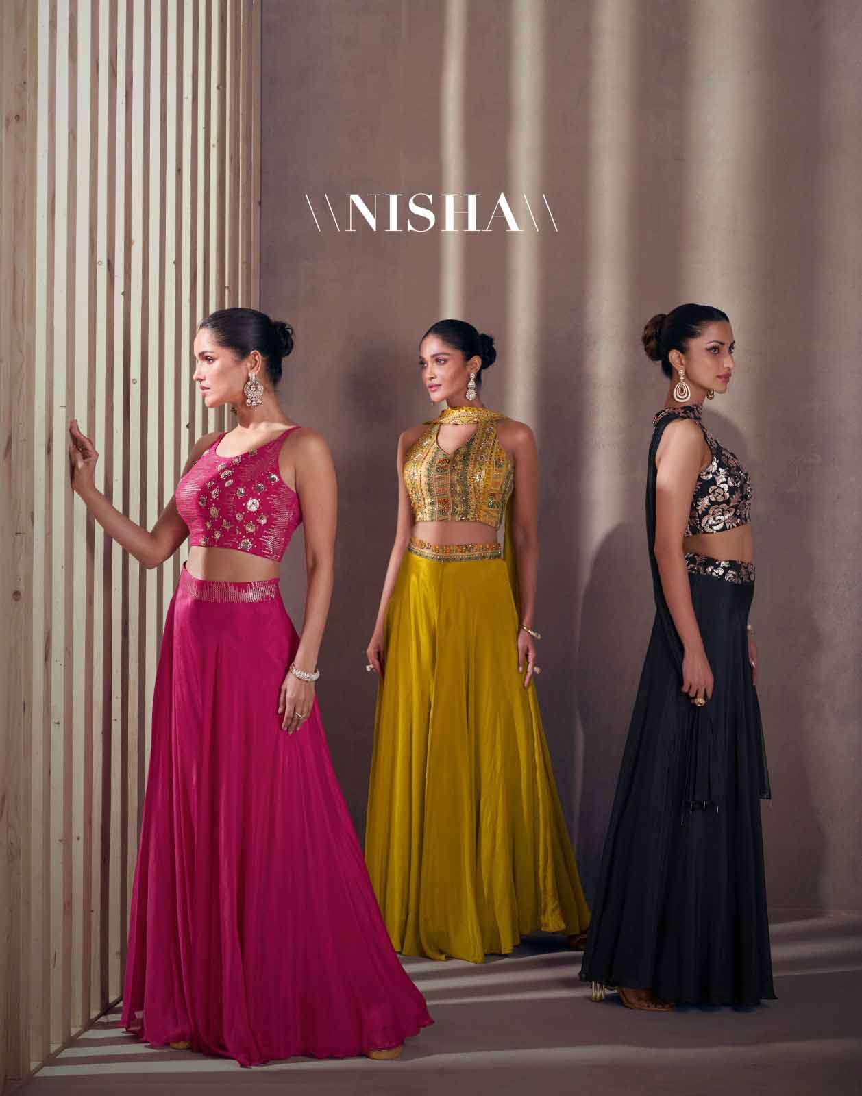 buy online nisha sayuri fancy partywear designer indo western collection