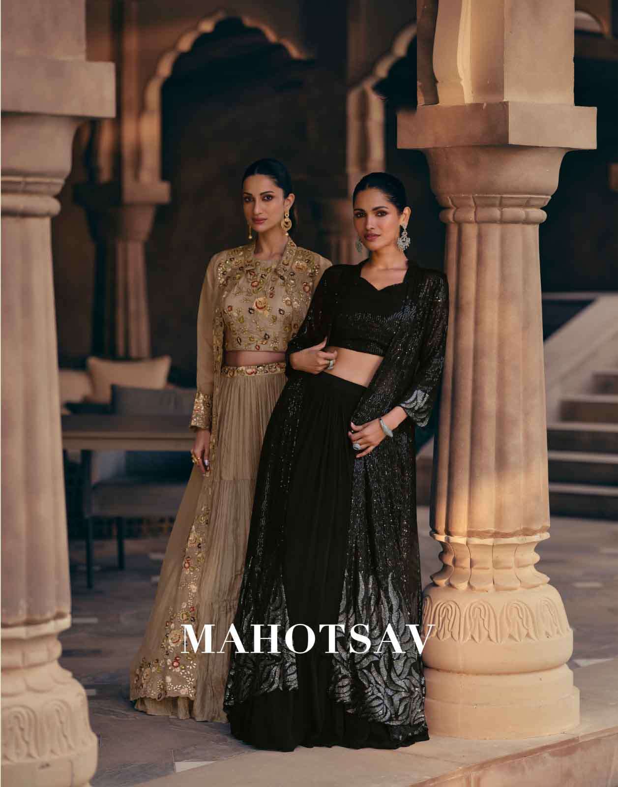 mahotsav sayuri fancy exclusive luxurious indo western Shrug collection for wedding season