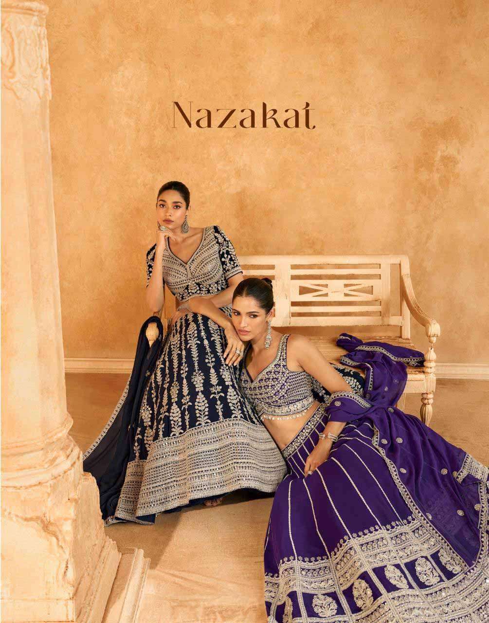 sayuri Nazakat readymade Bridal Lehenga Choli collection for wedding season now available online at krisha creation