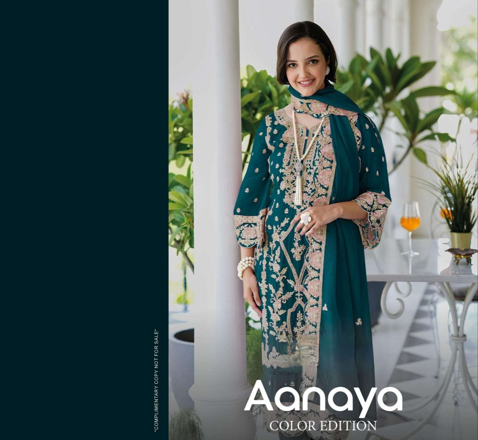 zaveri aanaya colour edition heavy heavy embroidery pakistani suit collection online 