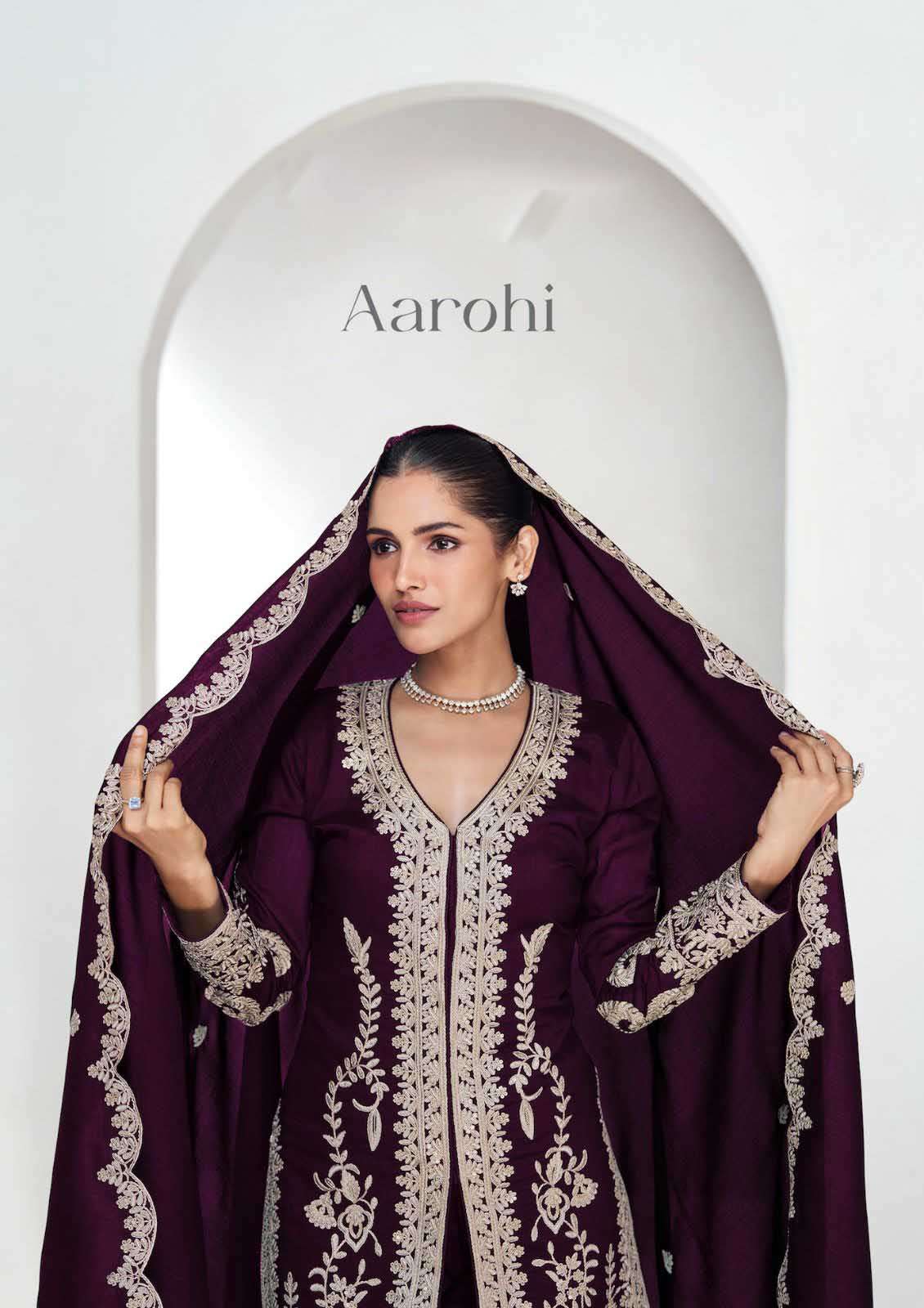 aarohi aashirwad premium silk  Fancy Style salwar kameez now available online at krisha creation