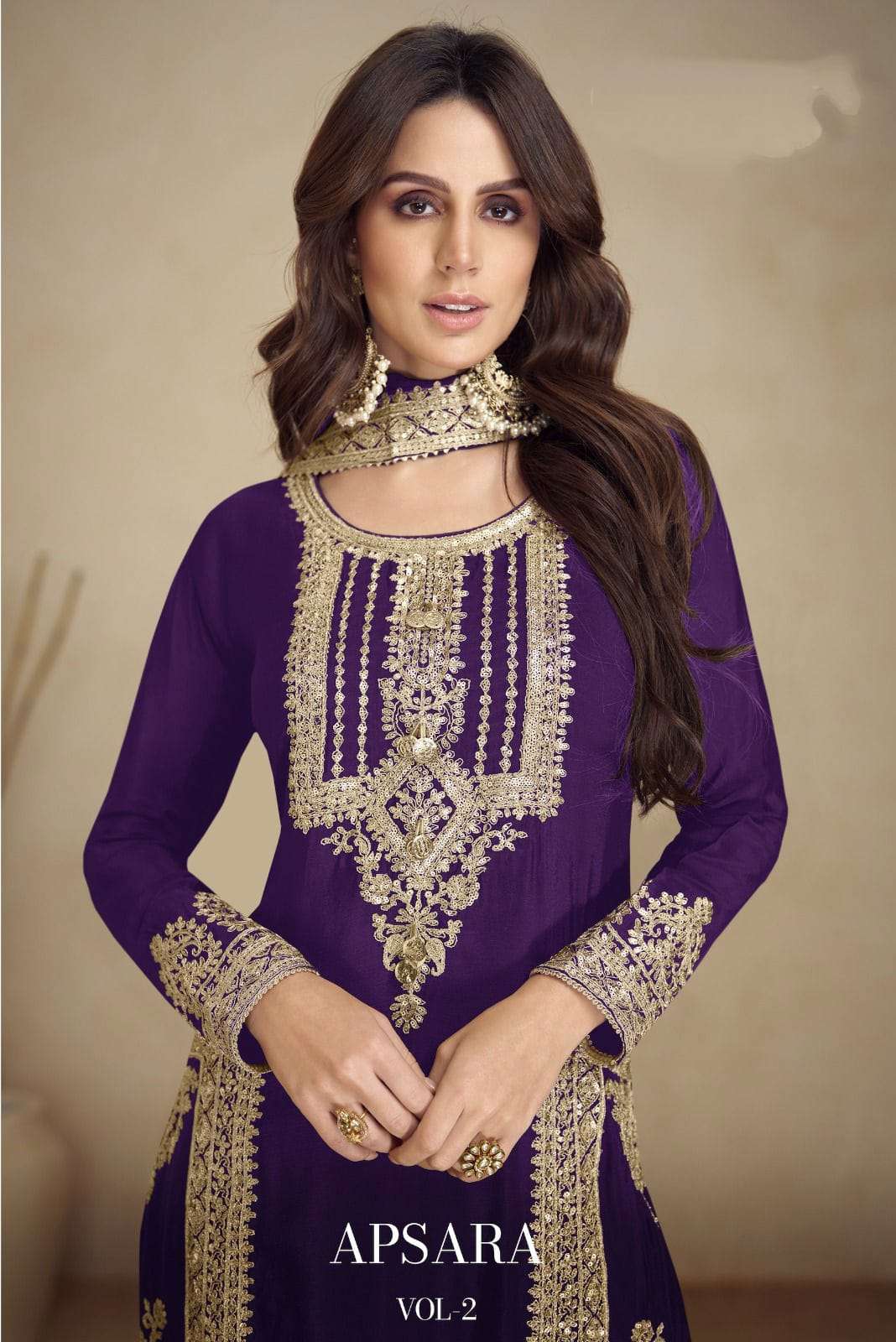 Buy Online Apsara vol 2 gulkayra free size stitched Embroidered Suit Collection for Diwali