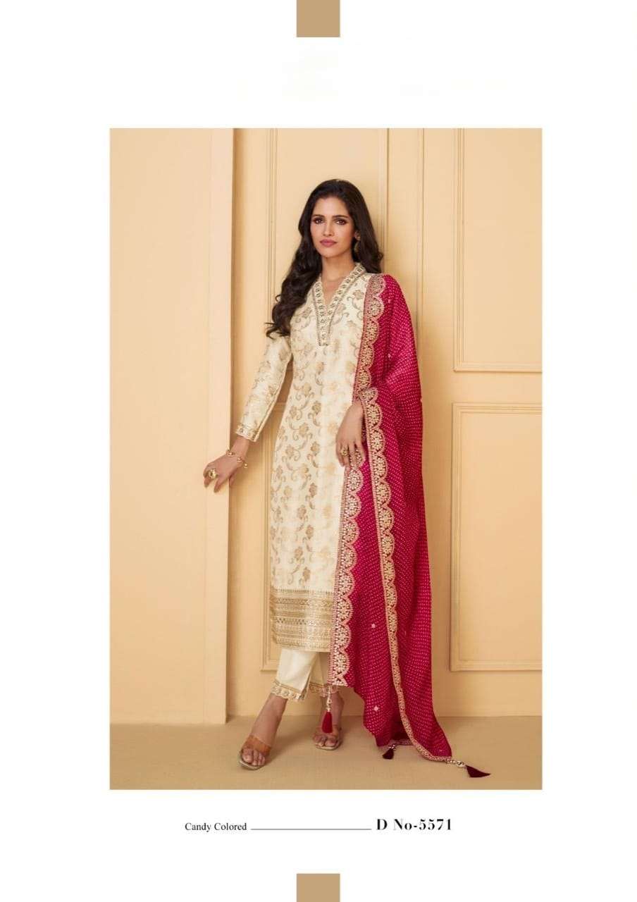 Buy Online Nutan Sayuri Designer Pure Viscose Jacquard Silk Suit Collection For Festive Season