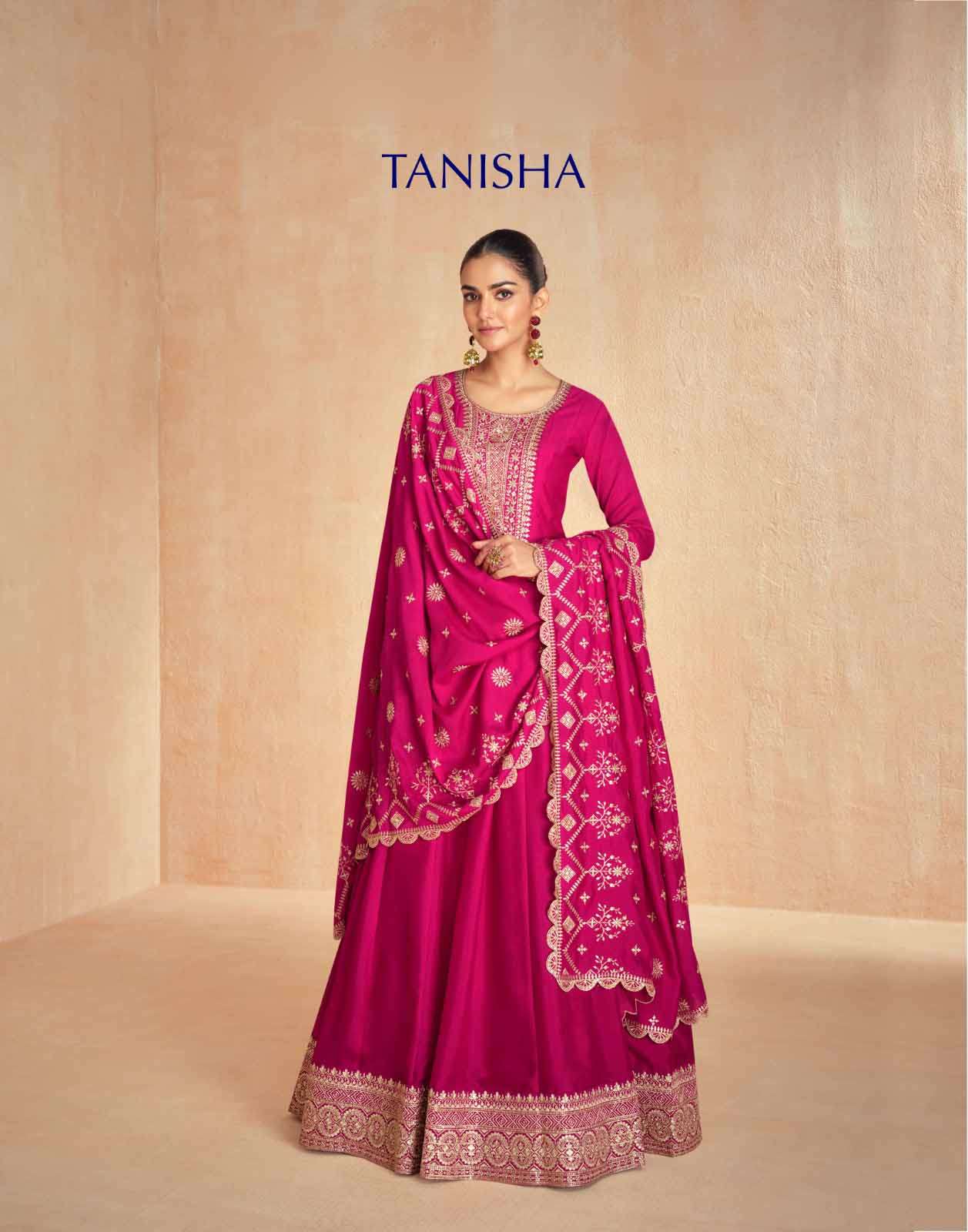 Tanisha Aashirwad Exclusive Embroidered Gown with Dupatta Collection for Wedding Season