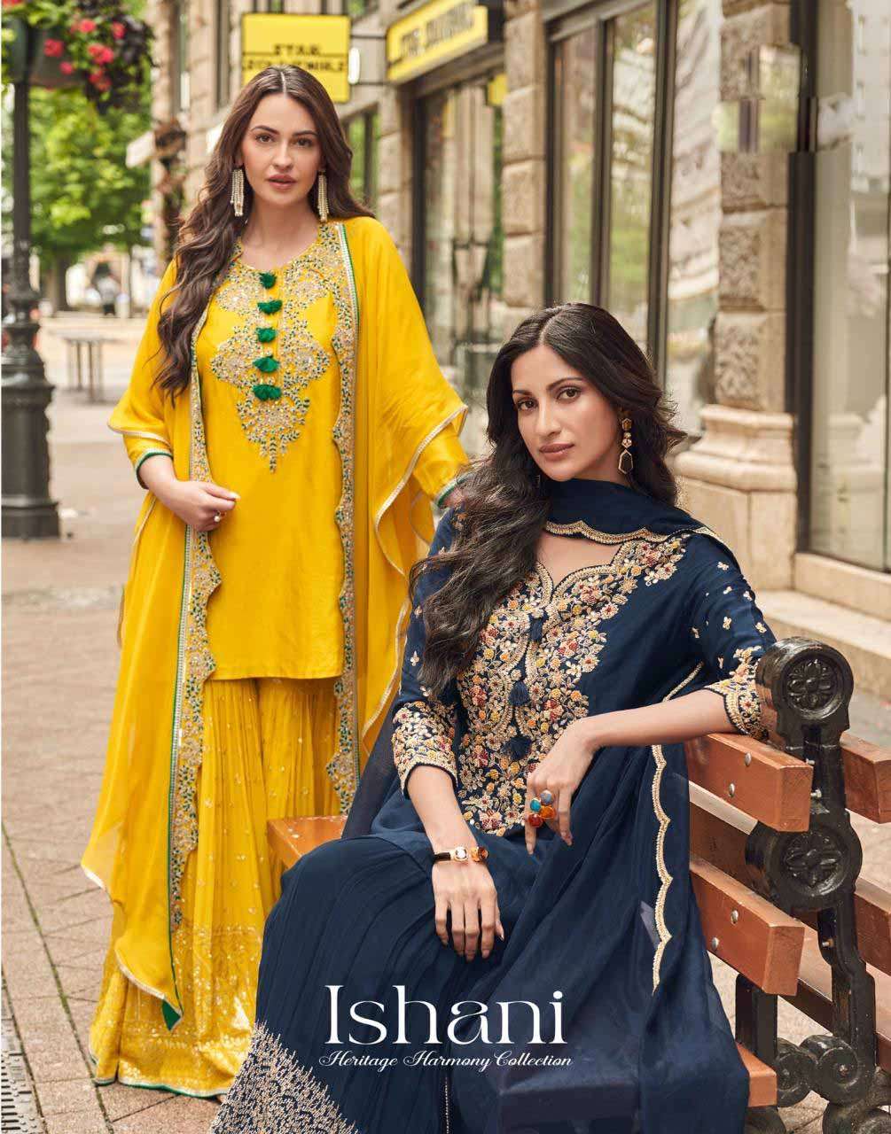 Ishani Sayuri Designer Premium Luxury Gharara Suit Collection for Wedding Season