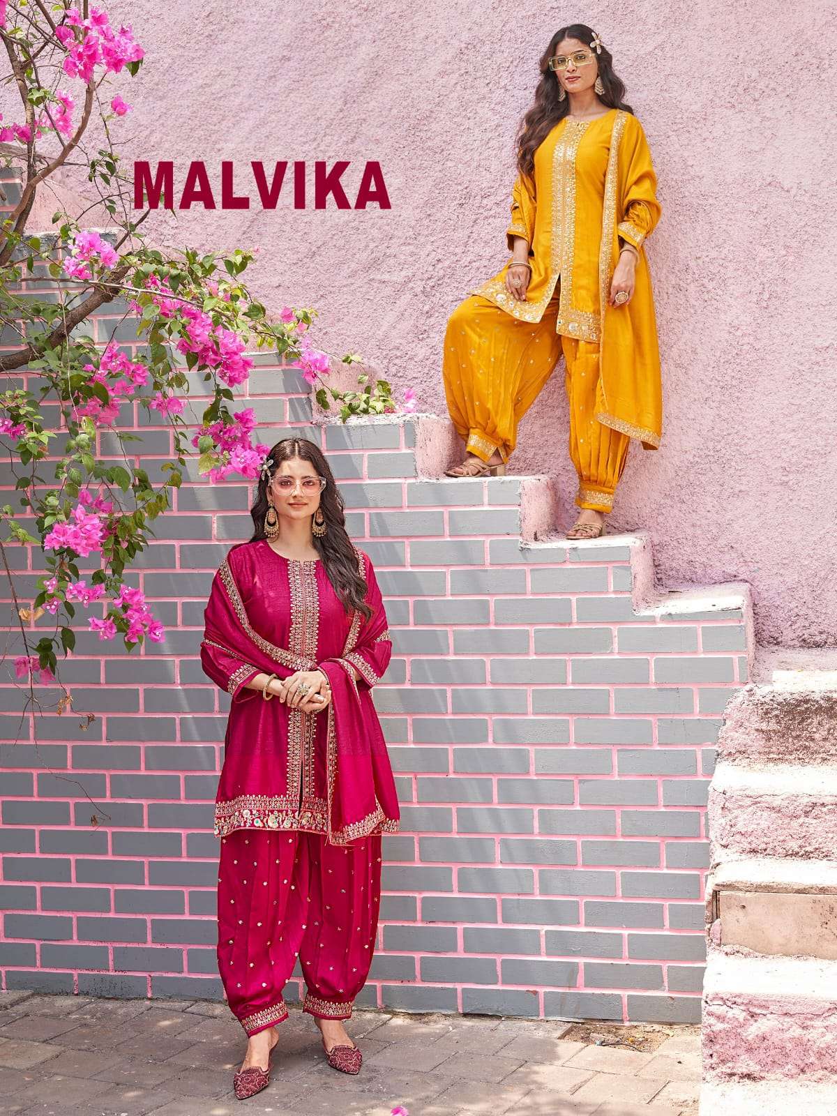 Malvika Aanchi 3 PCS Afghani Pant Set