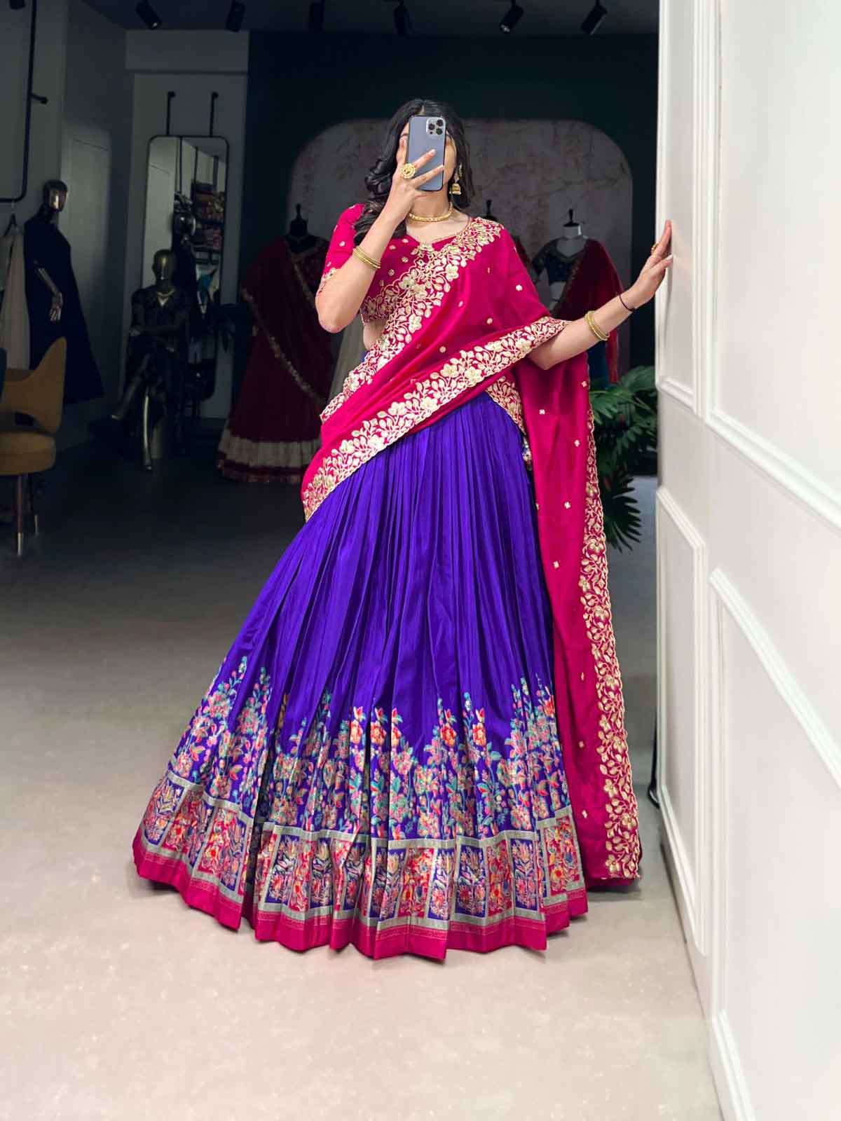 Suhani Tussar Silk Partywear and wedding collection Lehenga Choli