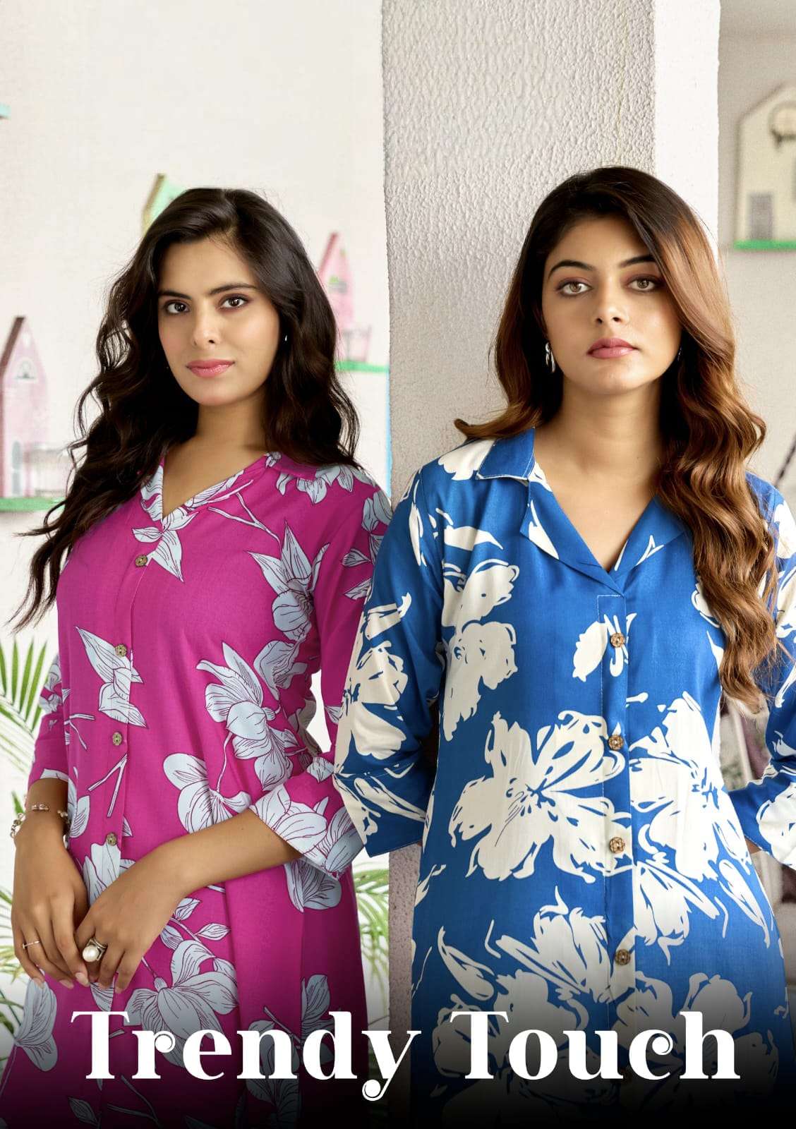 Trendy Touch A Line Fancy Rayon Print Cord Sets Collection Online at Krisha Creation