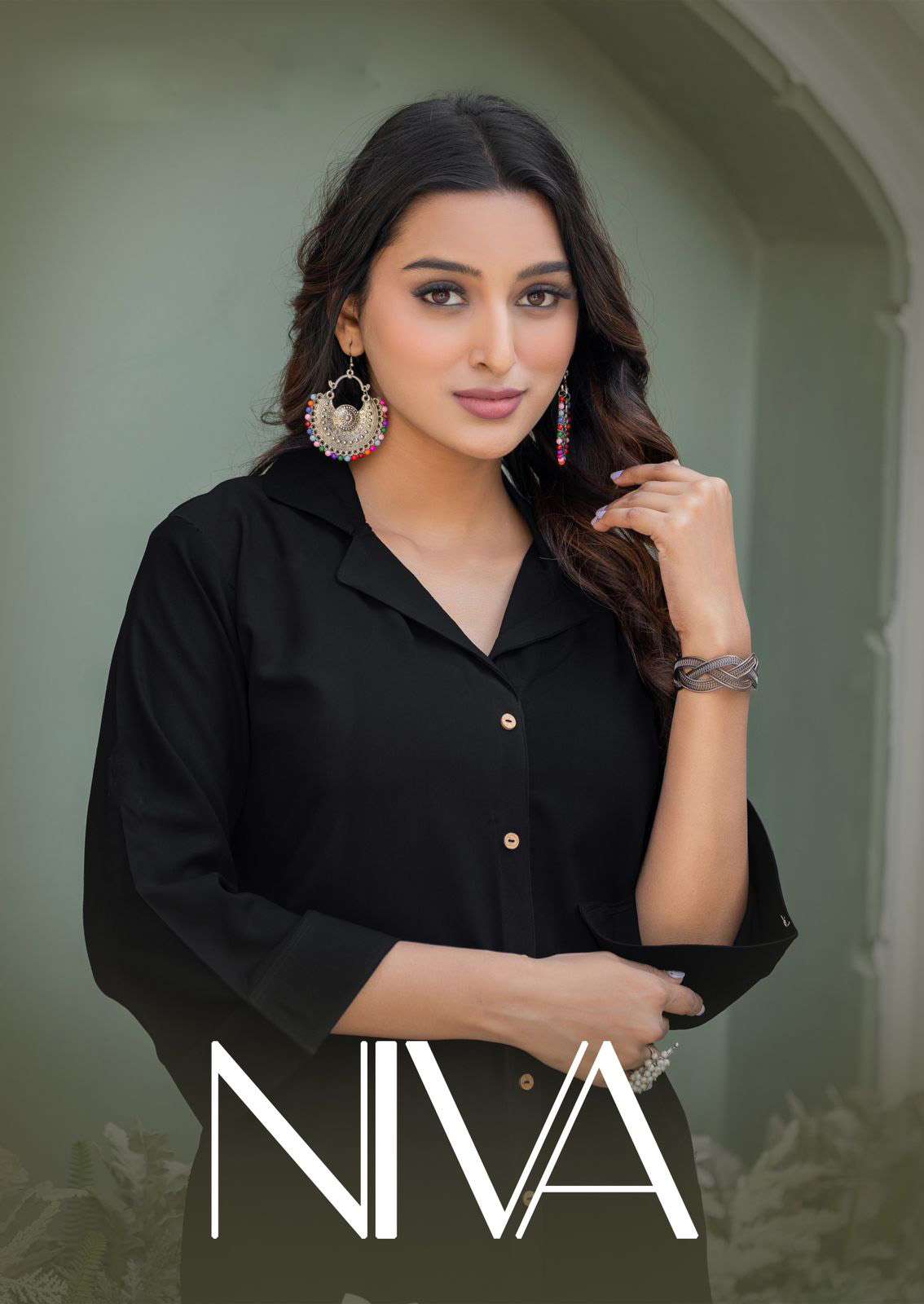 Kadlee Niva Cord Set With Print and Hand Work