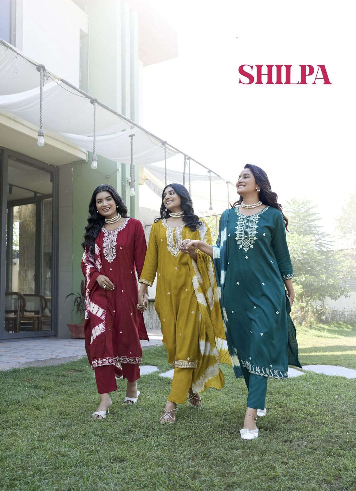 Mystic 9 Shilpa Vol 2 PREMIUM RAYON DOBBY STRAIGHT CUT CATALOGUE at Krisha Creation Online Wholesaler Surat 