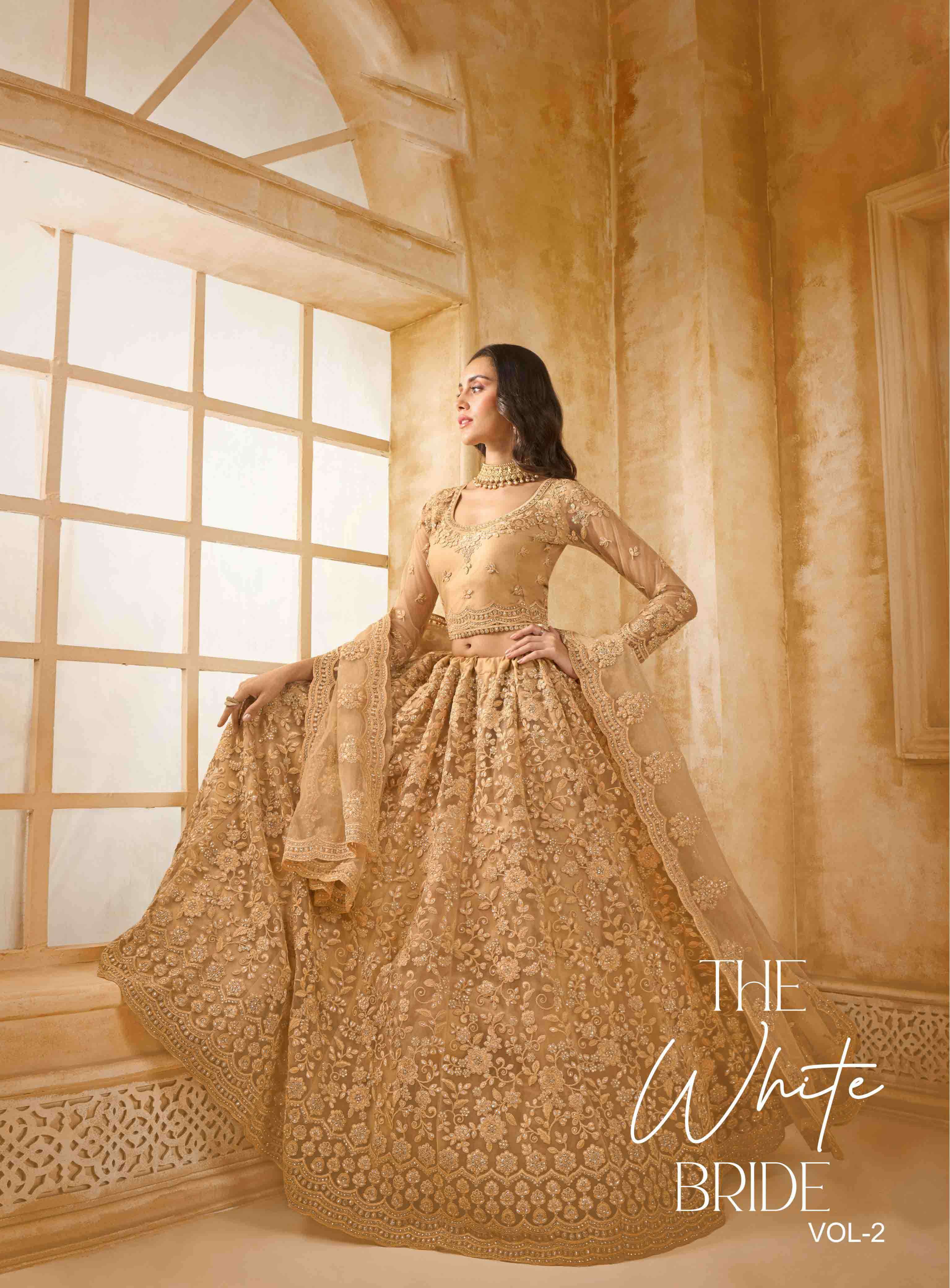 The White Bride Vol 2 Alizeh Bridal Lehenga Choli Collection Online at krisha creation wholesaler