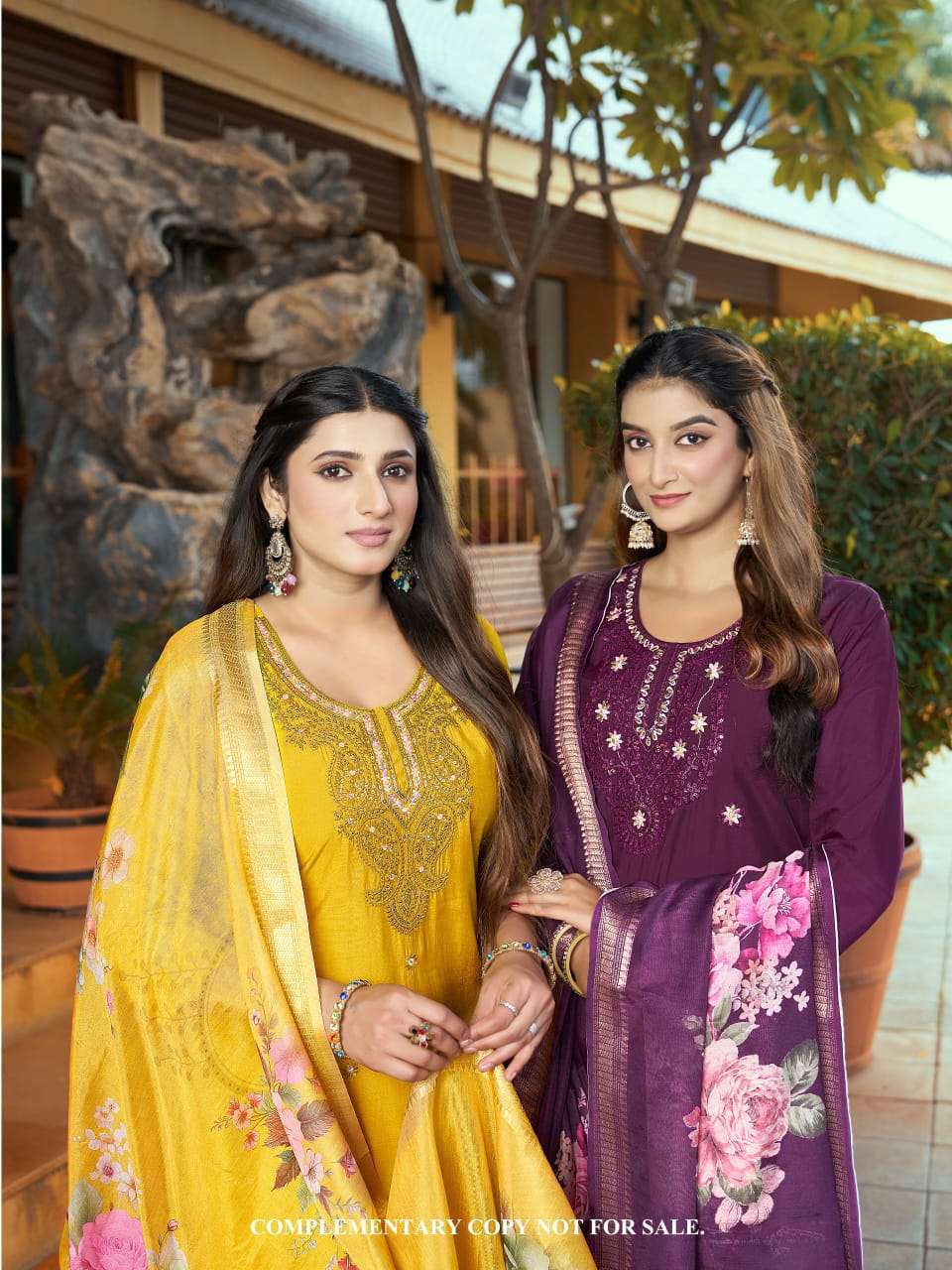 Callico JIYANA 3 PCS Roman Silk Straight Suit with Digital Jacquard Dupatta Krisha Creation Surat