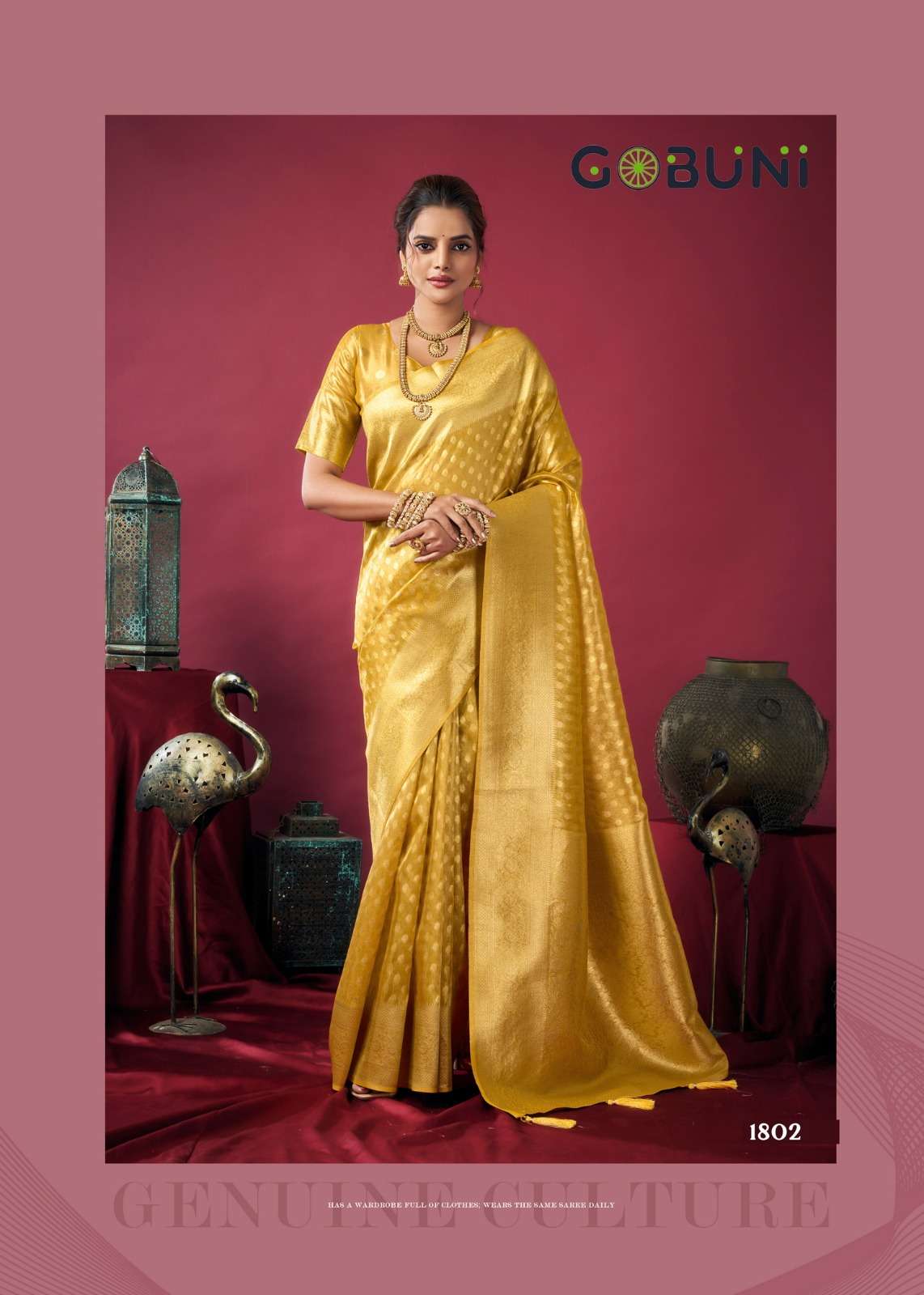 Shringar Gobuni Elevate your ethnic wardrobe with this stunning Tissue Silk Saree