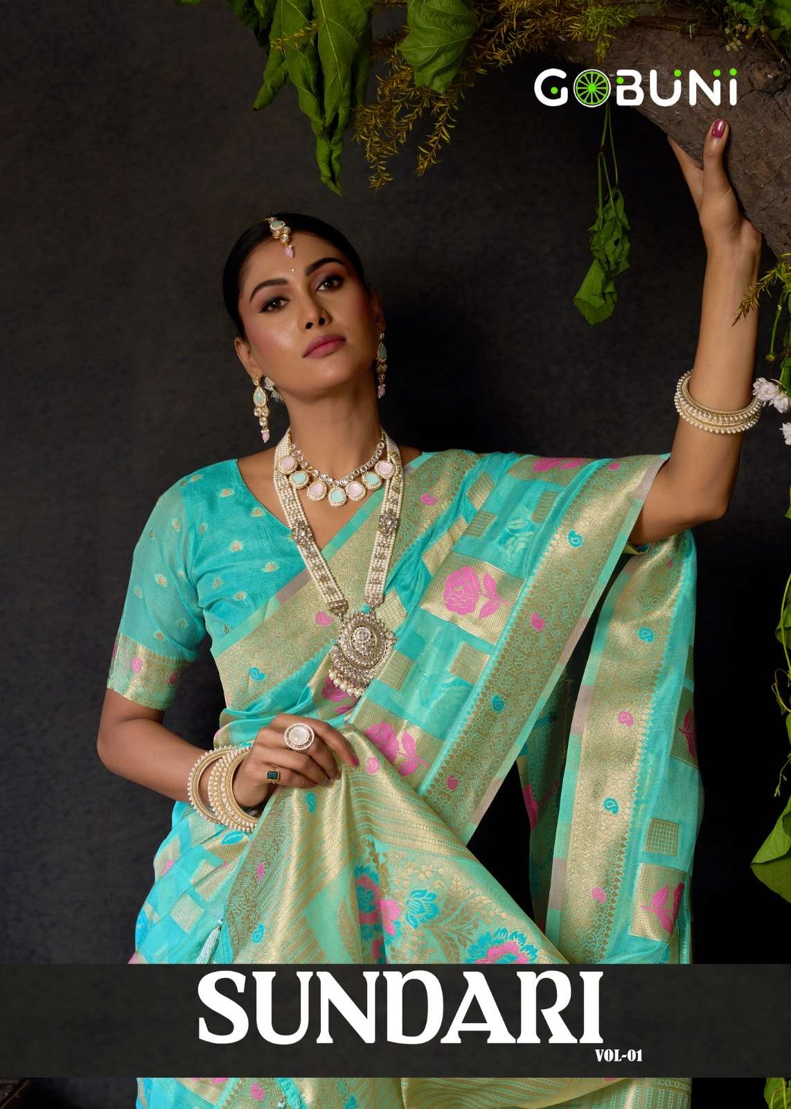 Sundari Vol 1 Organza Khadi Zhalar Saree at Krisha Creation Wholesaler Surat 