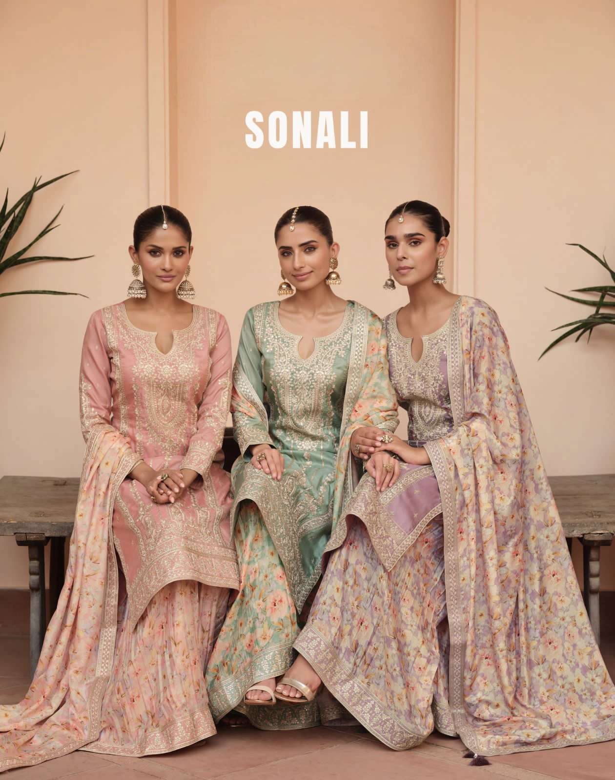 Sonali Aashirwad Premium Wedding Collection Palazzo Suit for Women Online at Wholesaler Krisha Creation
