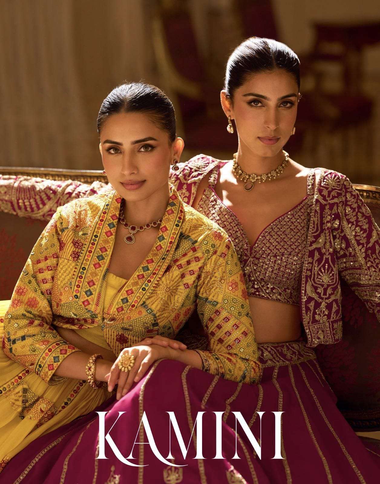 Kamini by Sayuri Premium Real Georgette Wedding Collection Shurg with Lehenga Collection