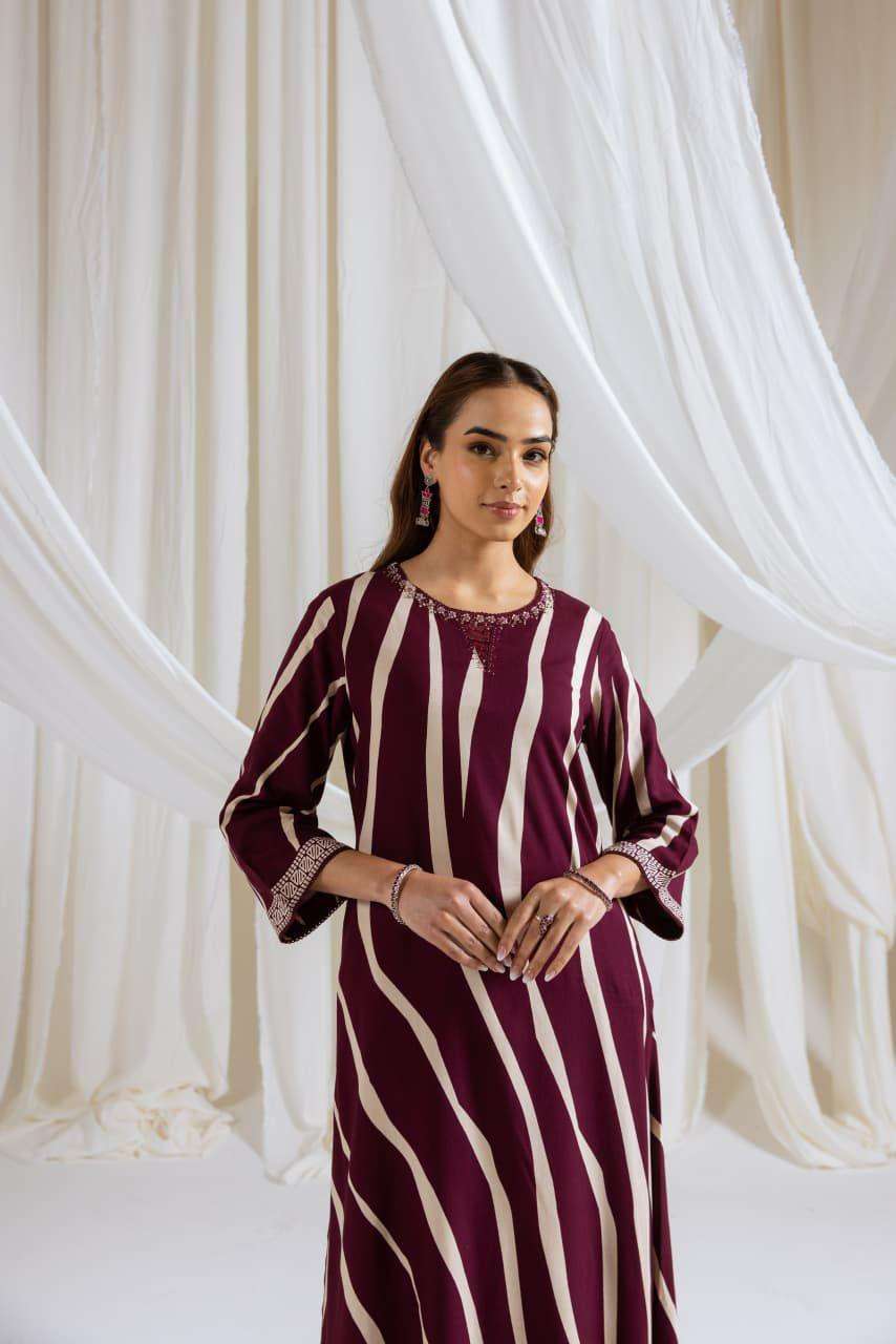 NISHA German Rayon Cord Sets Stylish Women Cord Collection Krisha Creation Surat