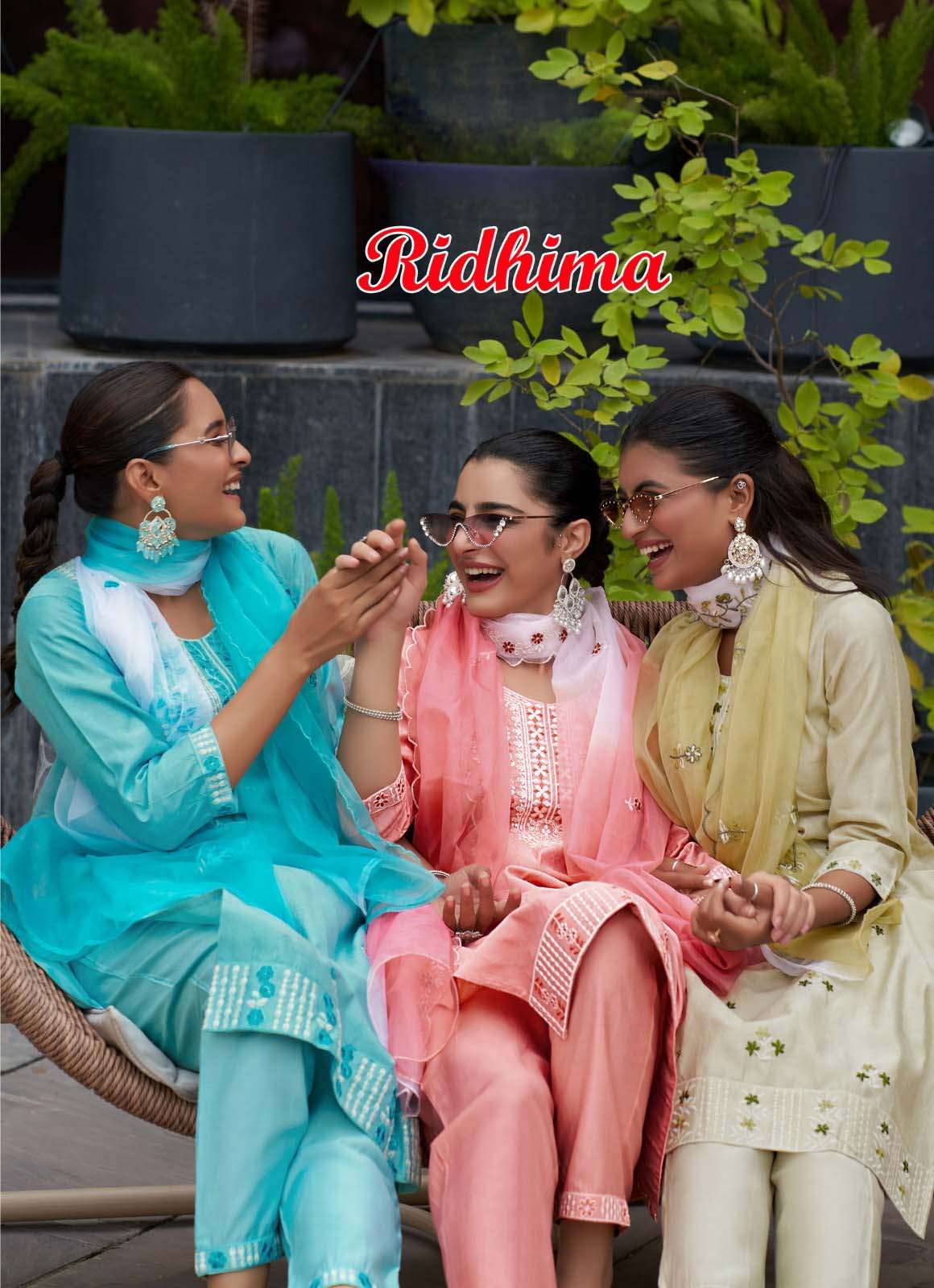 RIDHIMA VOL 1 Catalogue Mystic 9 Heavy Vertical Dobby Straight Cut Suit Collection Krisha Creation