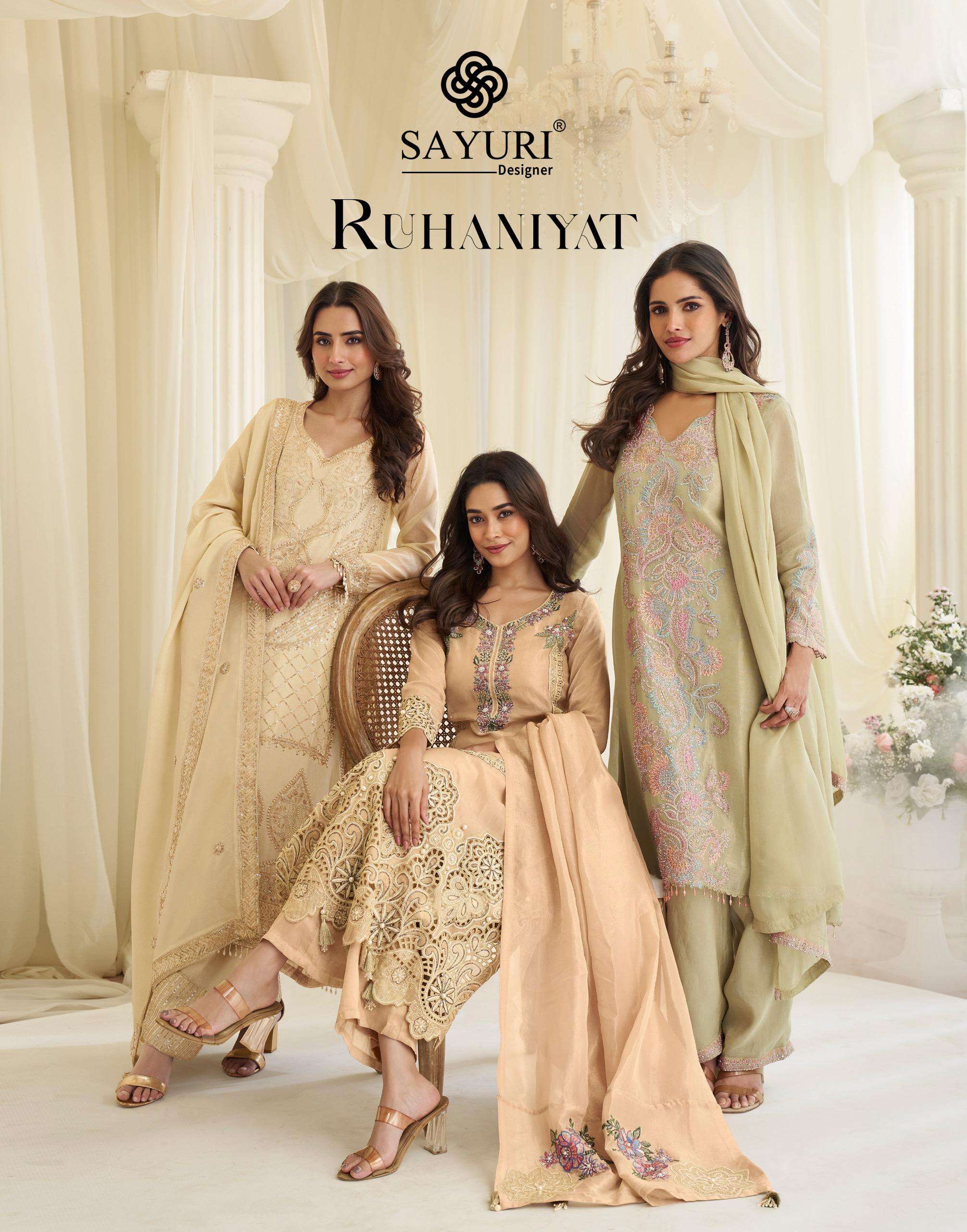 ruhaniyat by sayuri designer latest trendy pakistani style beads work salwar suit