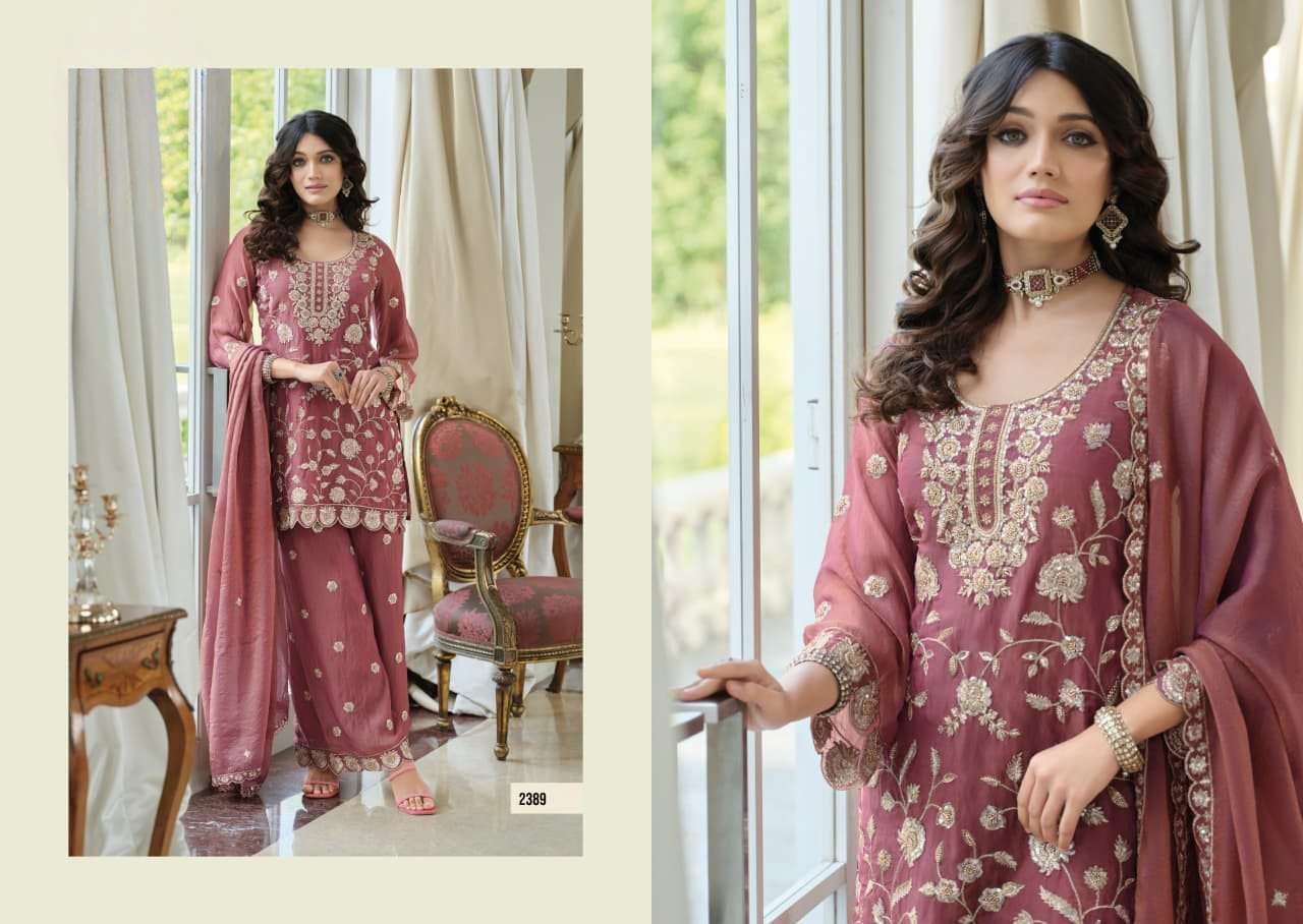 meharoon eba Premium Heavy beads work designer palazzo suit