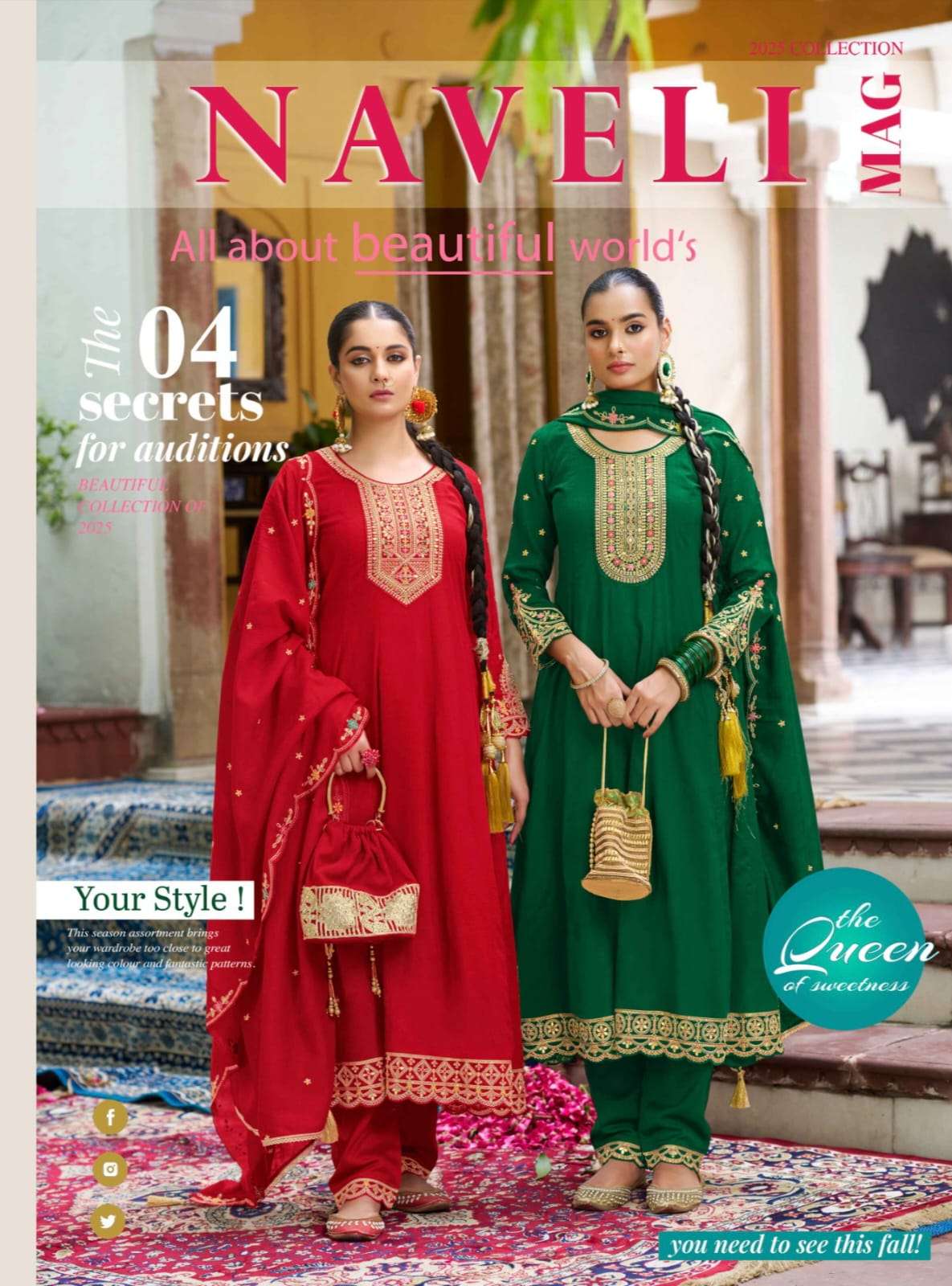 naveli rangoon premium silk eith embroidery anarkali style kurti pant dupatta set