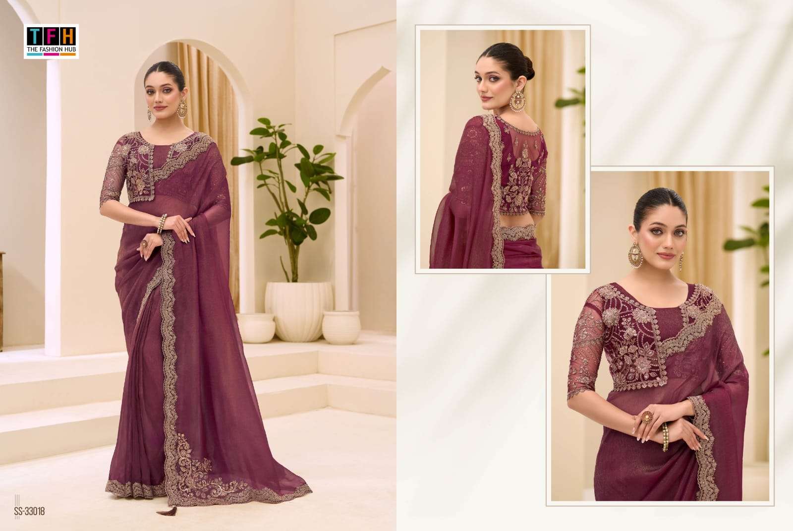 Buy TFH Silverscreen Vol 23 Sarees 33001 33018 Series at Krisha Creation Wholesaler