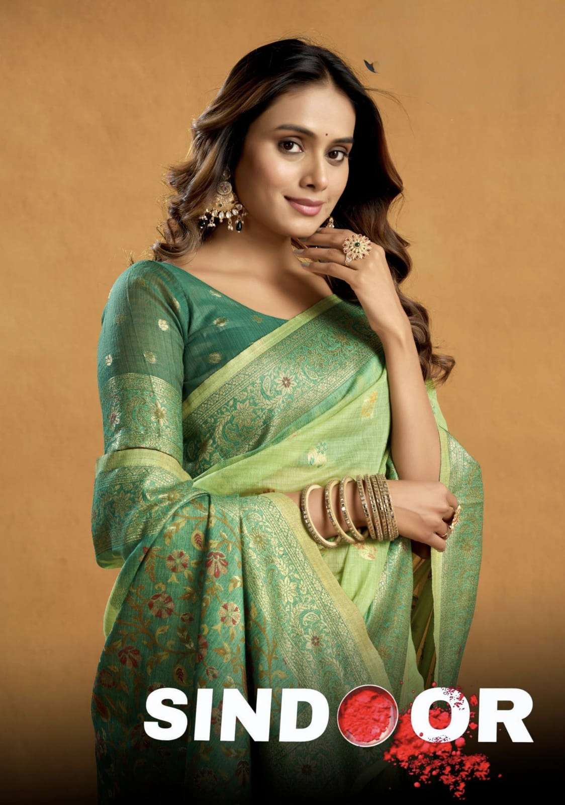 gobuni sindoor by krisha creation Introducing Our Premium Spun Cotton Saree Collection