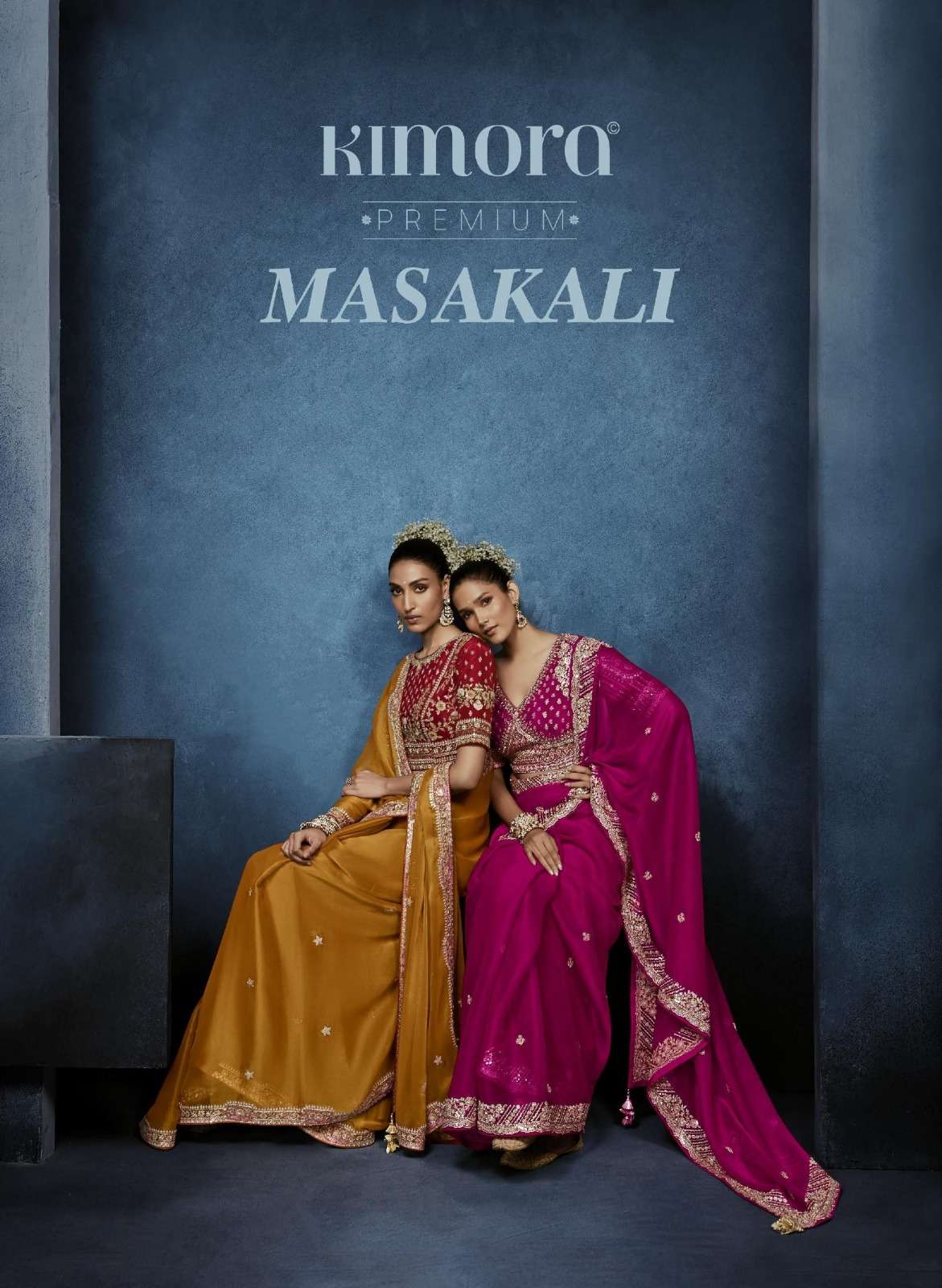 kimora masakali high grade pure fancy fabirc soft lightweight premium embroidery sarees