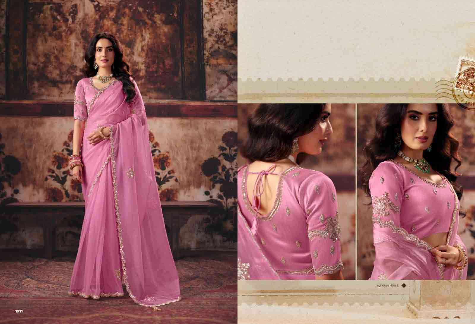 sulakshmi virasat vol 1 designer partywear sarees at krisha creation wholesaler