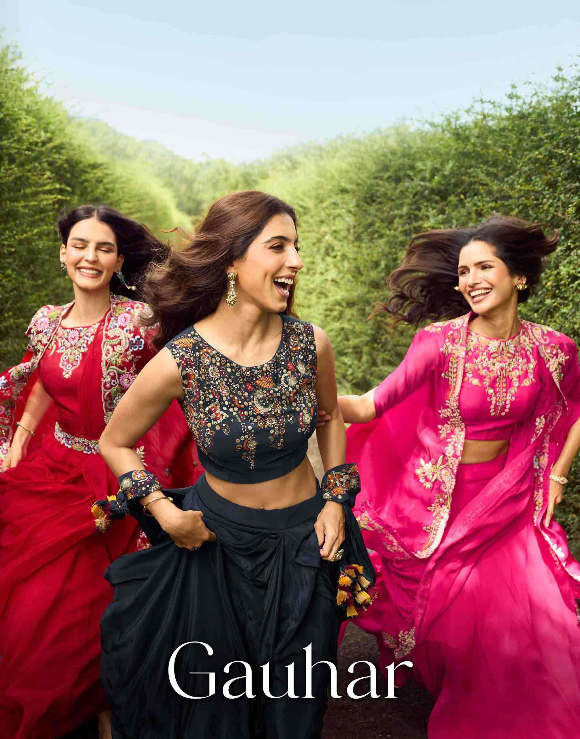 Gauhar Sayuri Designer Indowestern Partywear Collection now available at krisha creation wholesaler