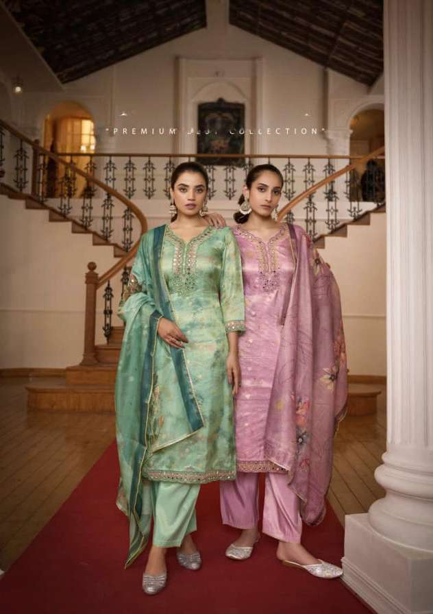 rangoon nandini viscose digital print top with pant dupatta set at wholesaler krisha creation