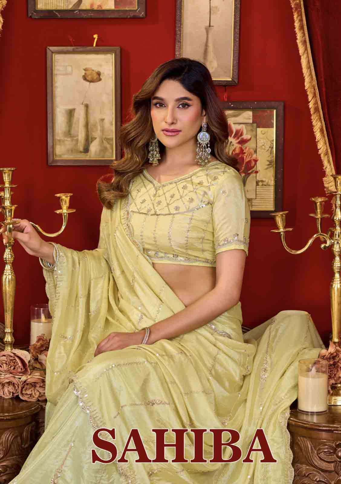 Gobuni Sahiba Prada Silk Saree Now Online available at Wholesaler Krisha Creation surat