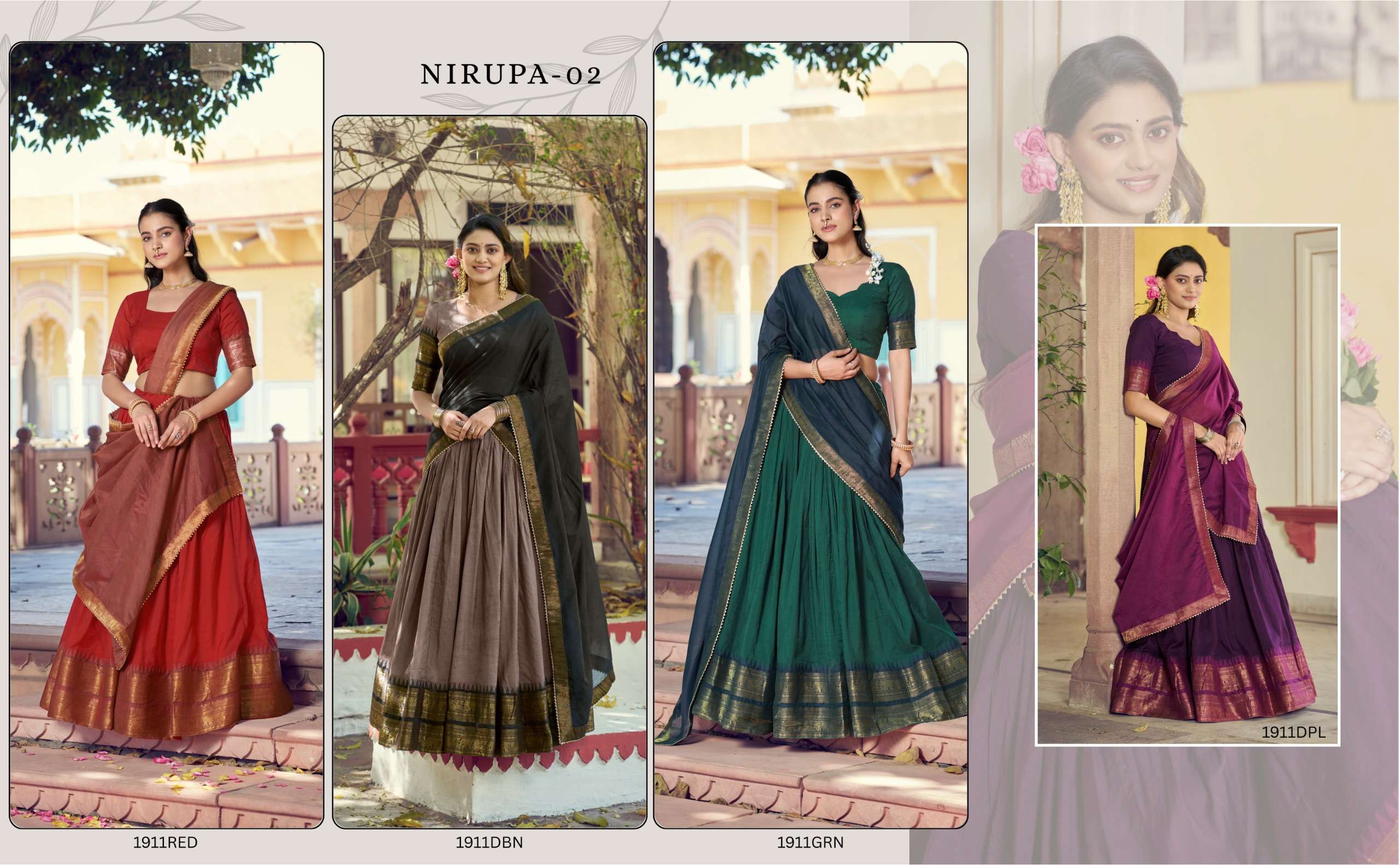 Nirupa vol 2 Traditional South Collection Lehenga Now Exclusively at krisha creation wholesaler