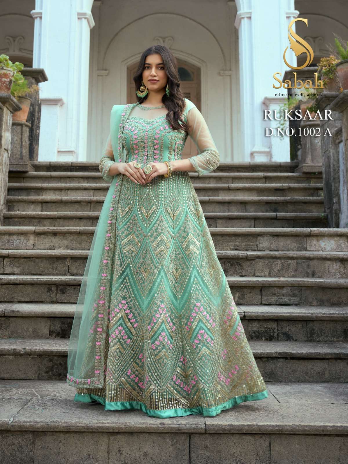 Sabah Ruksaar 1002 Color Plus Exclusive Designer Gown Collection