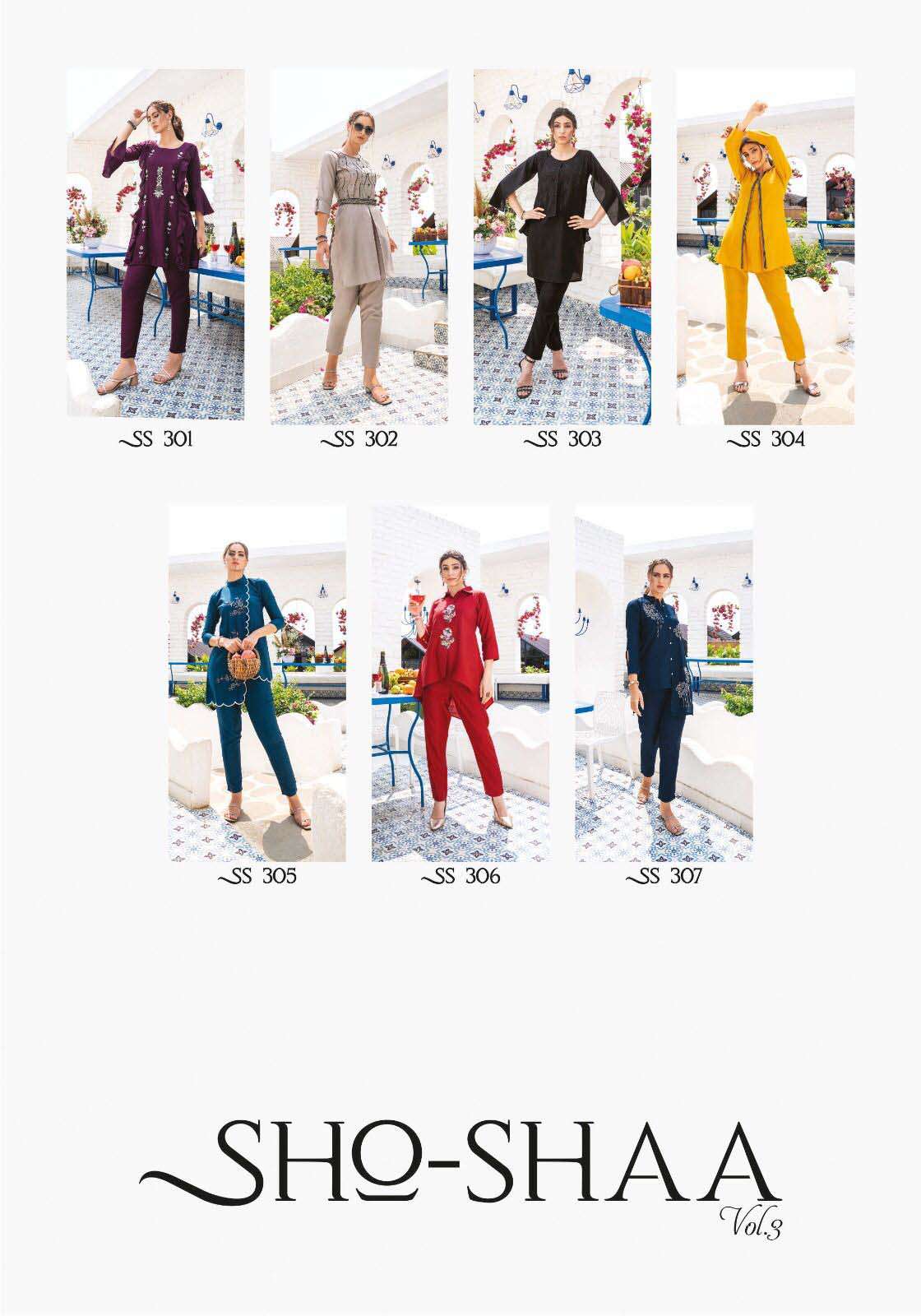 SHO SHAA VOL 3 by 18 Attitude beautiful collection of Cord Set at krisha creation wholesaler